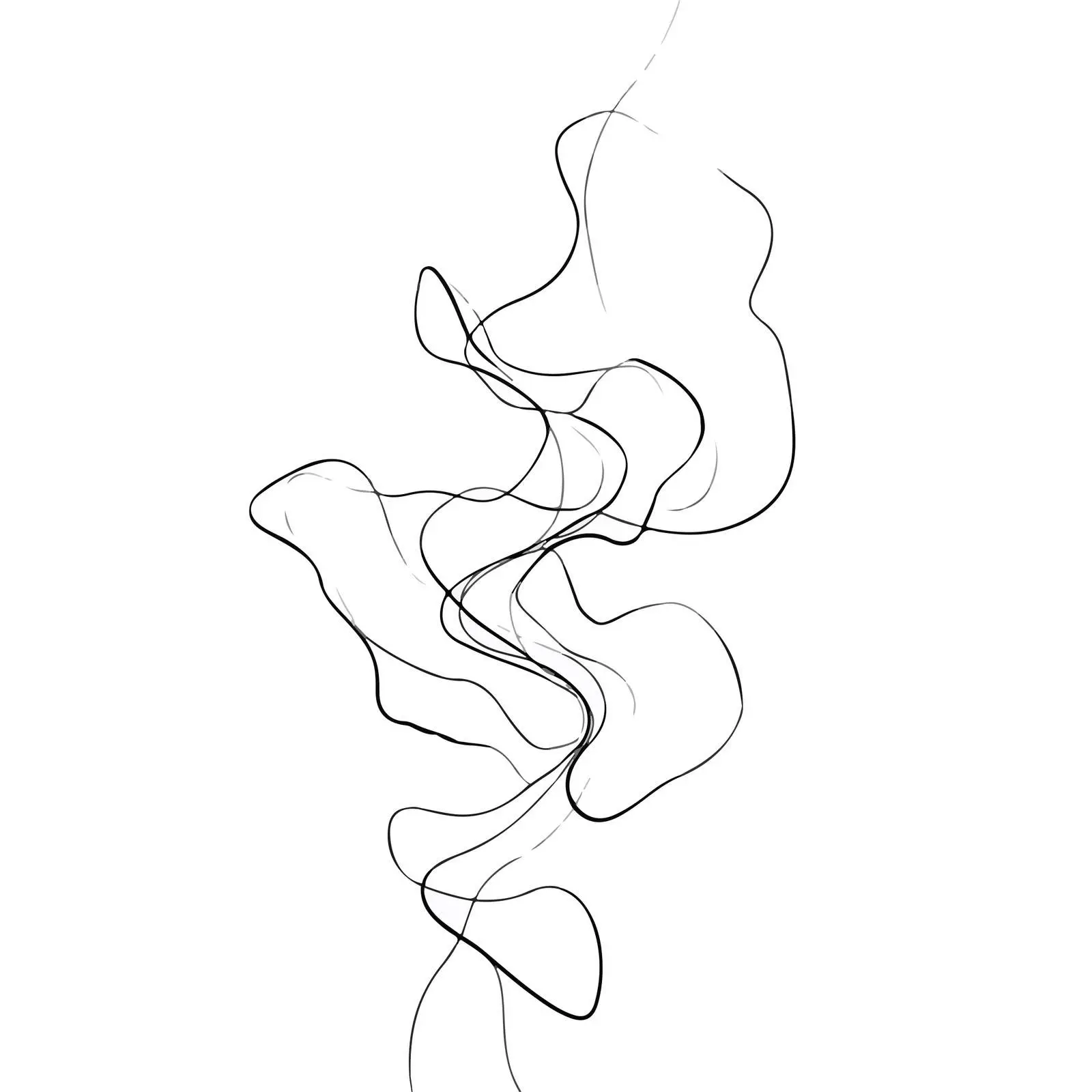 Organic Fluid Line Art — free download from Dotvec