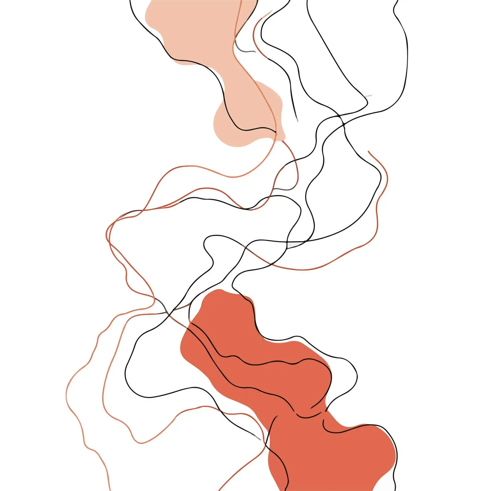 Abstract Organic Line Art — free download from Dotvec