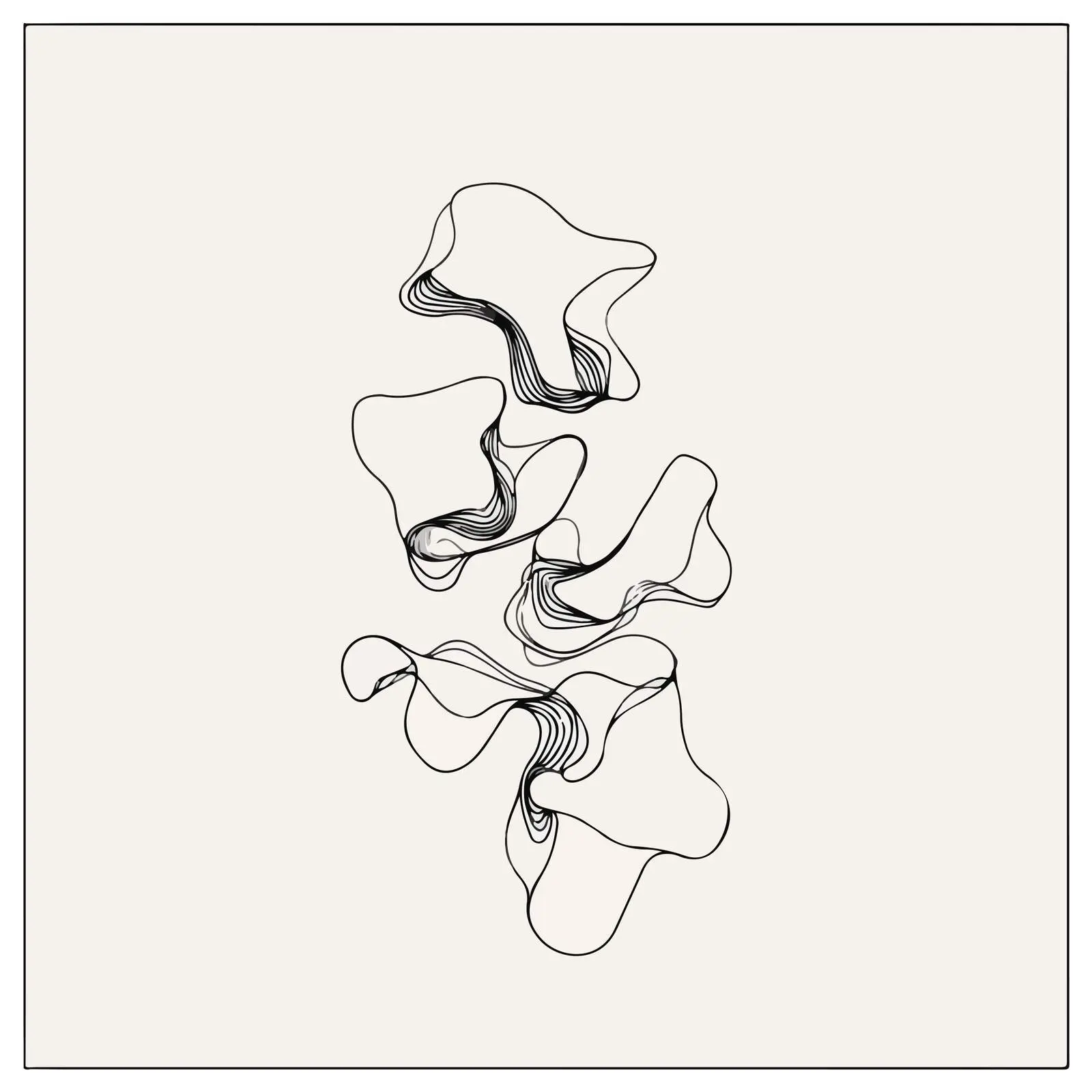 Fluid Organic Shapes Line Art — free download from Dotvec