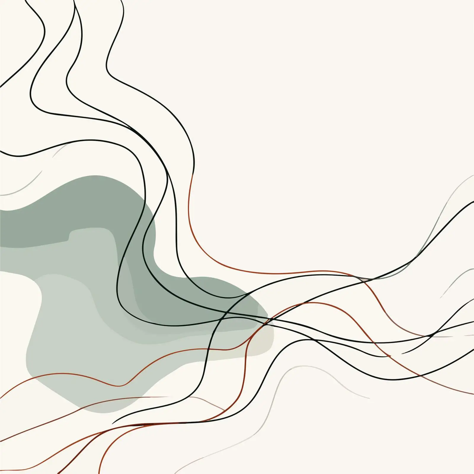 Fluid Organic Shapes Line Art — free download from Dotvec
