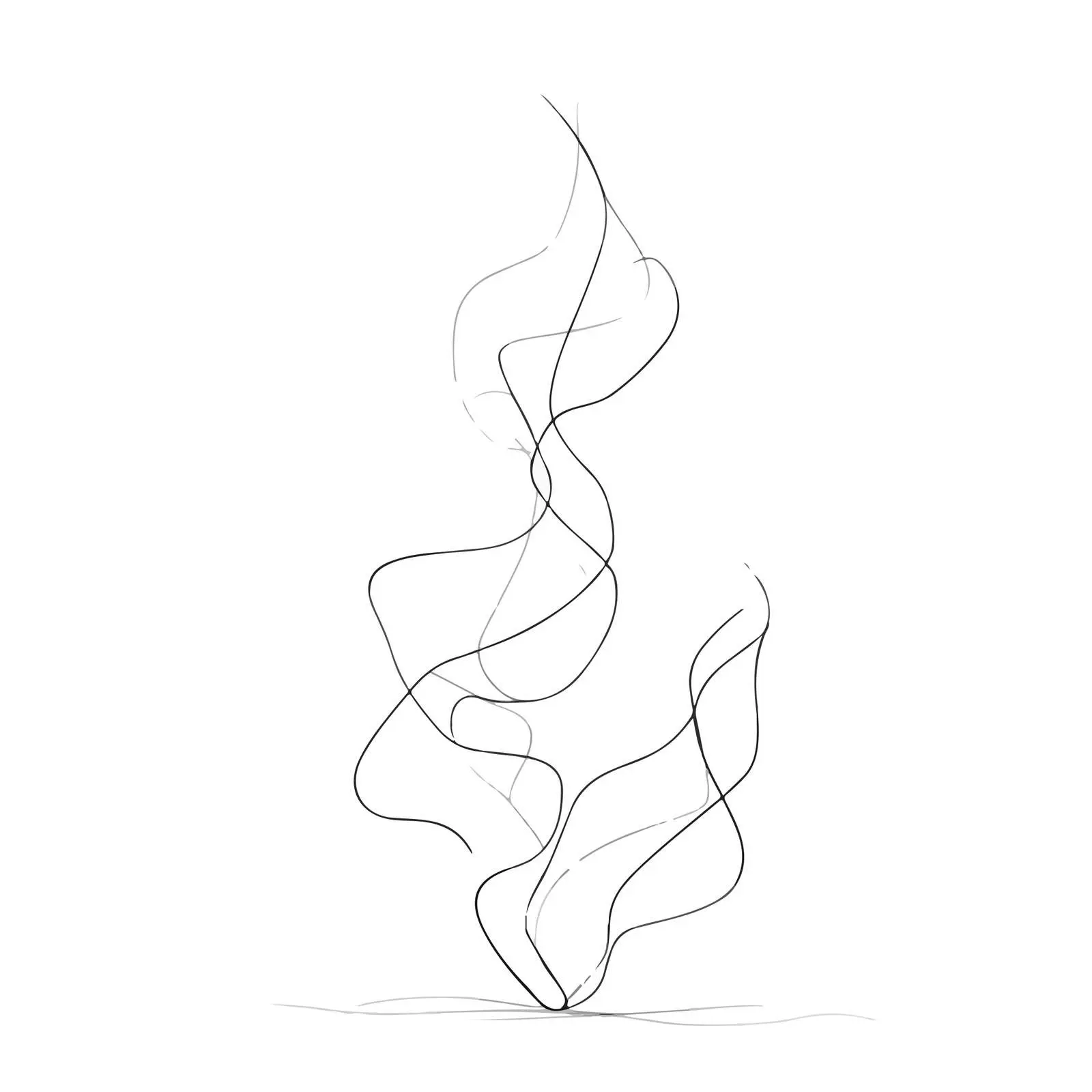 Fluid Organic Line Art Illustration — free download from Dotvec