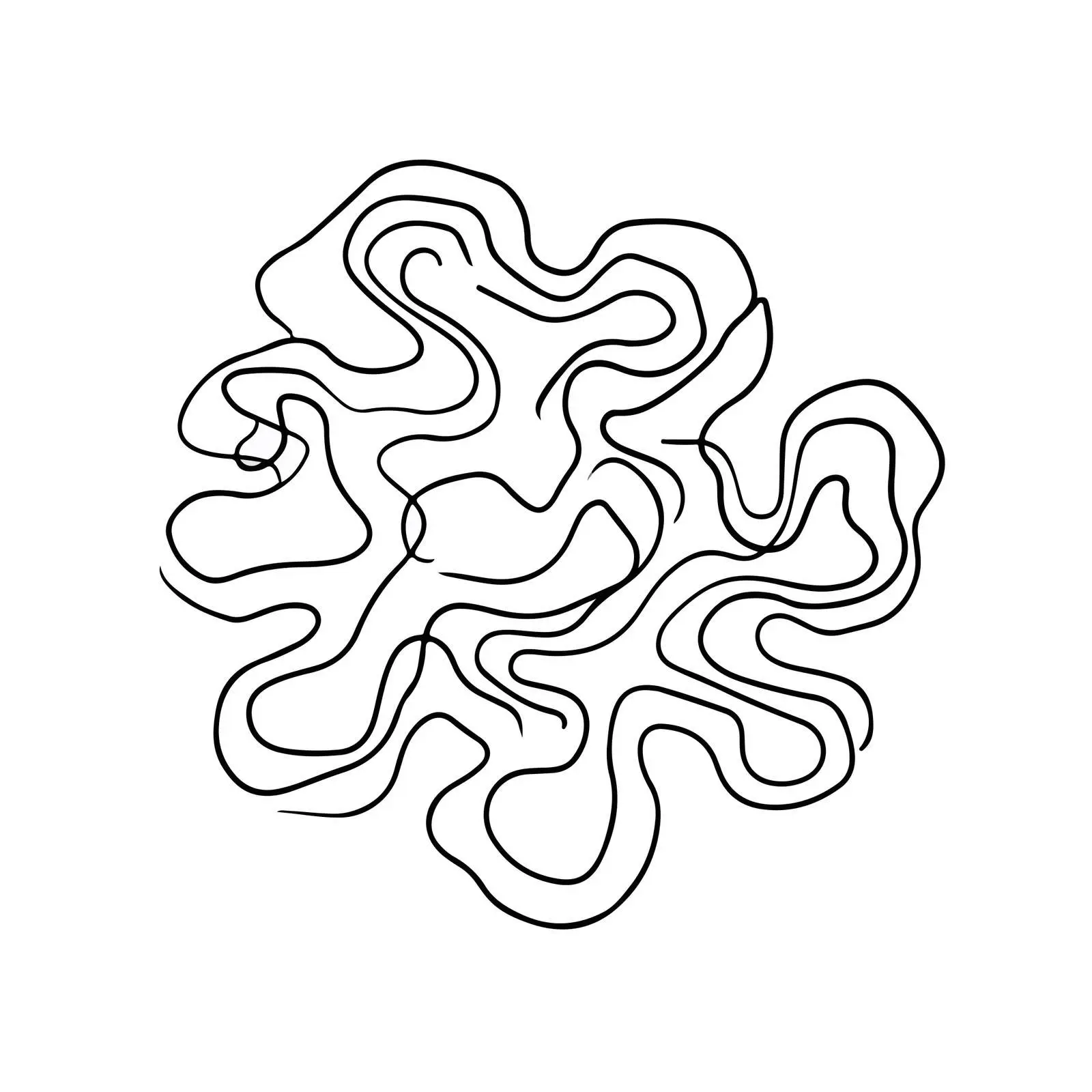 Abstract Maze Line Art — free download from Dotvec