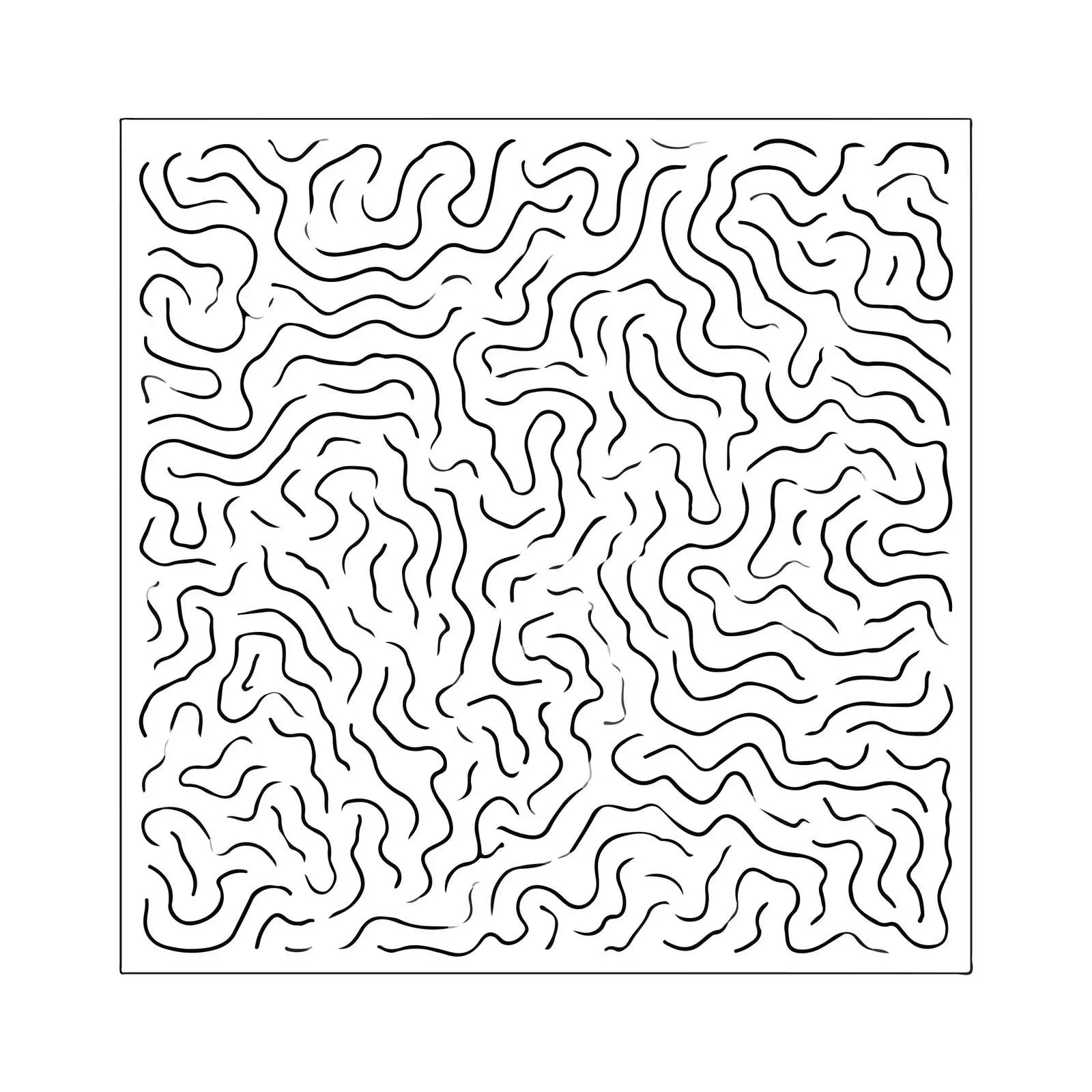 Abstract Maze Line Art — free download from Dotvec