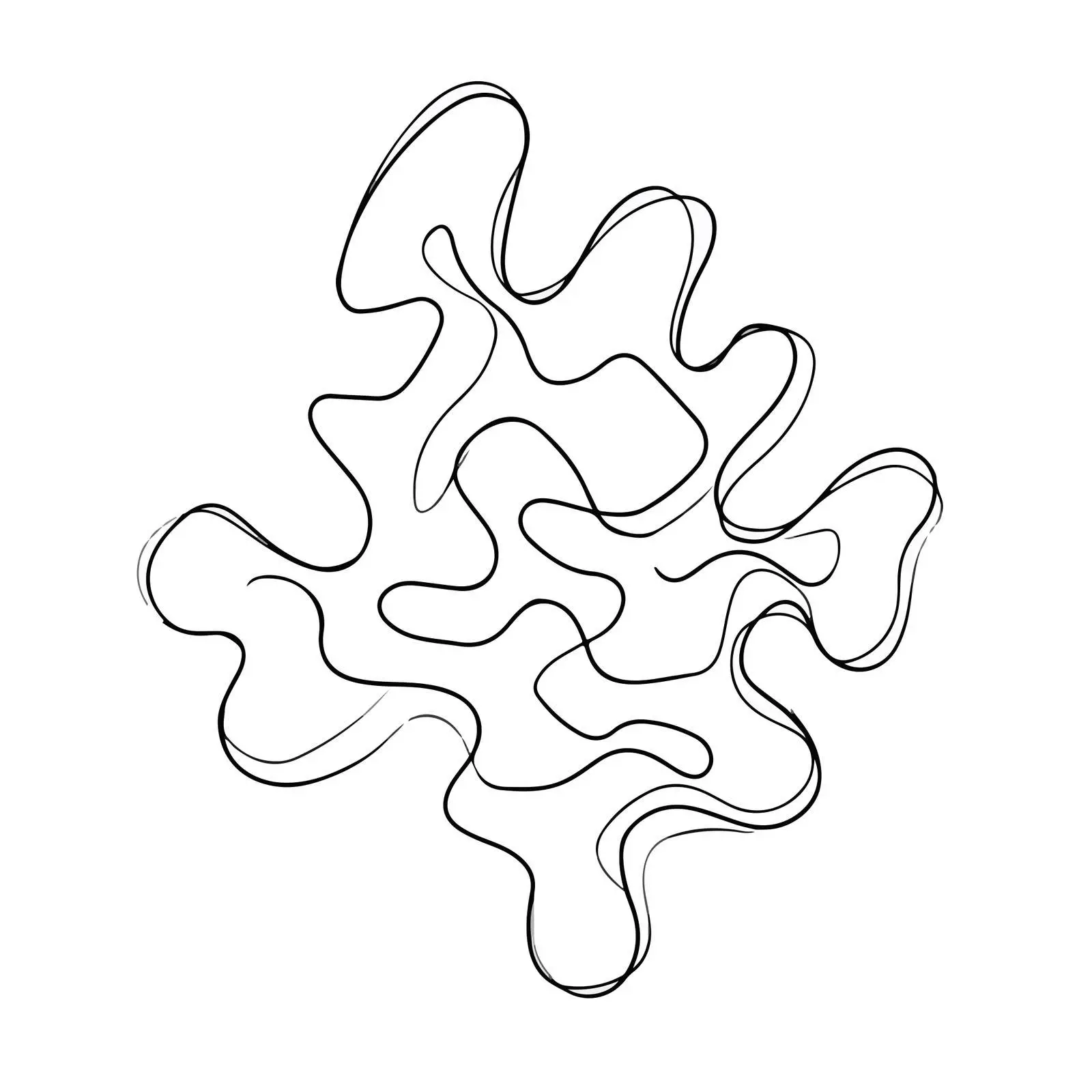 Abstract Line Flow Maze Art — free download from Dotvec