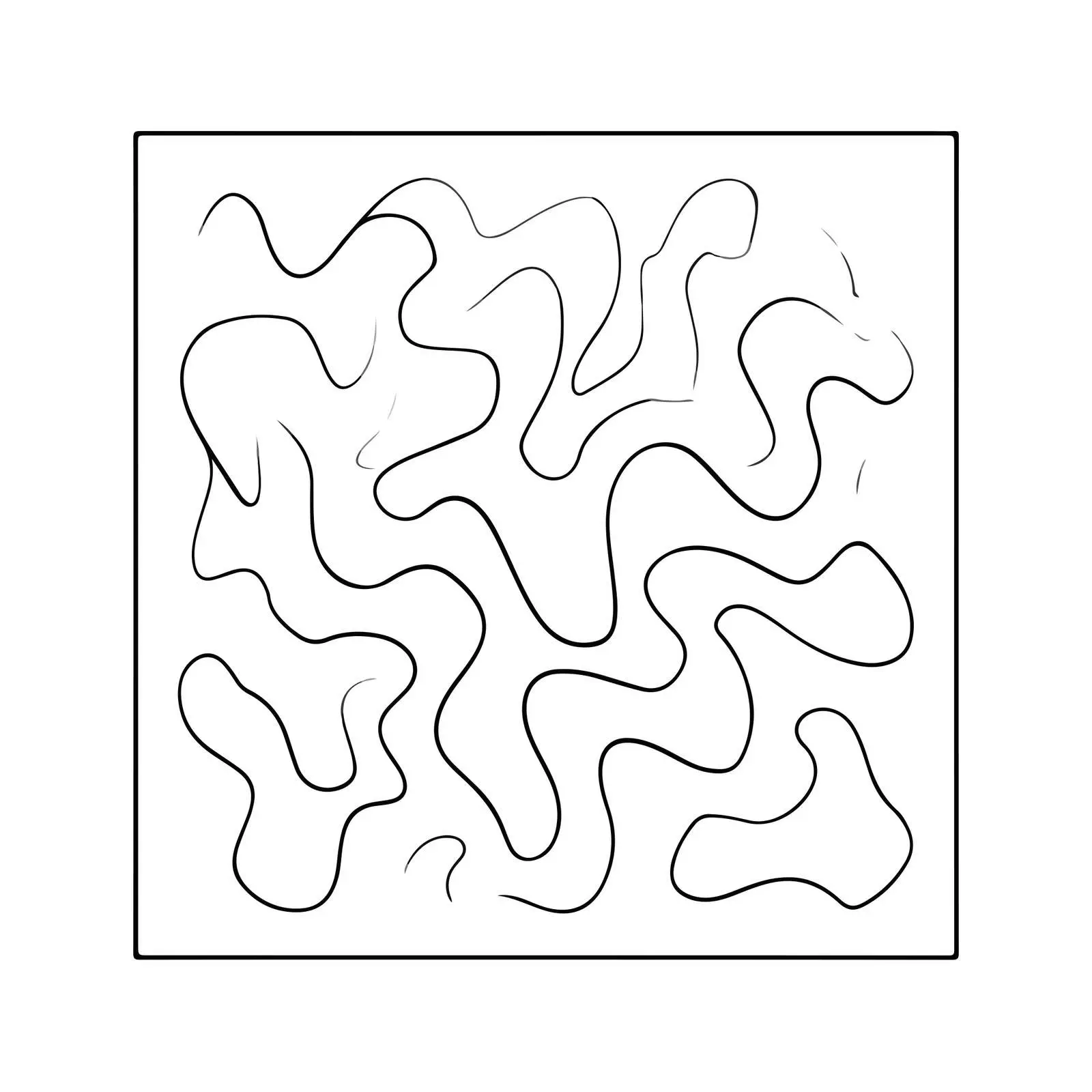 Abstract Maze Line Art — free download from Dotvec