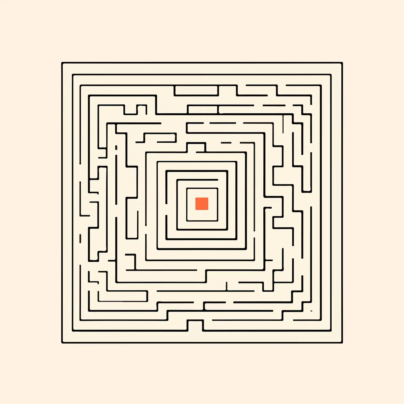 Abstract Maze Line Art — free download from Dotvec