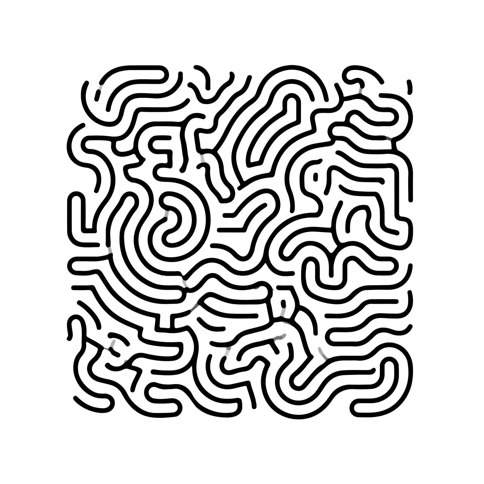 Abstract Maze-like Line Art — free download from Dotvec