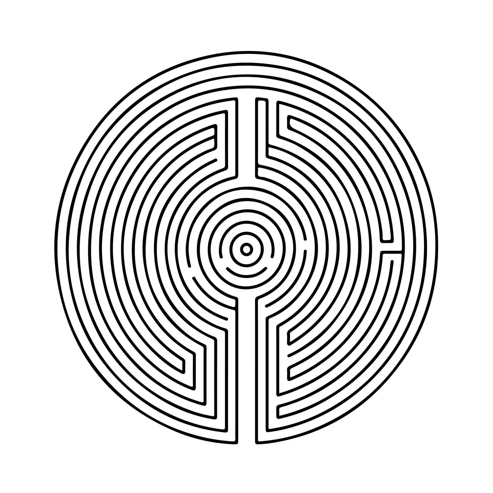 Abstract Maze-Like Line Art — free download from Dotvec