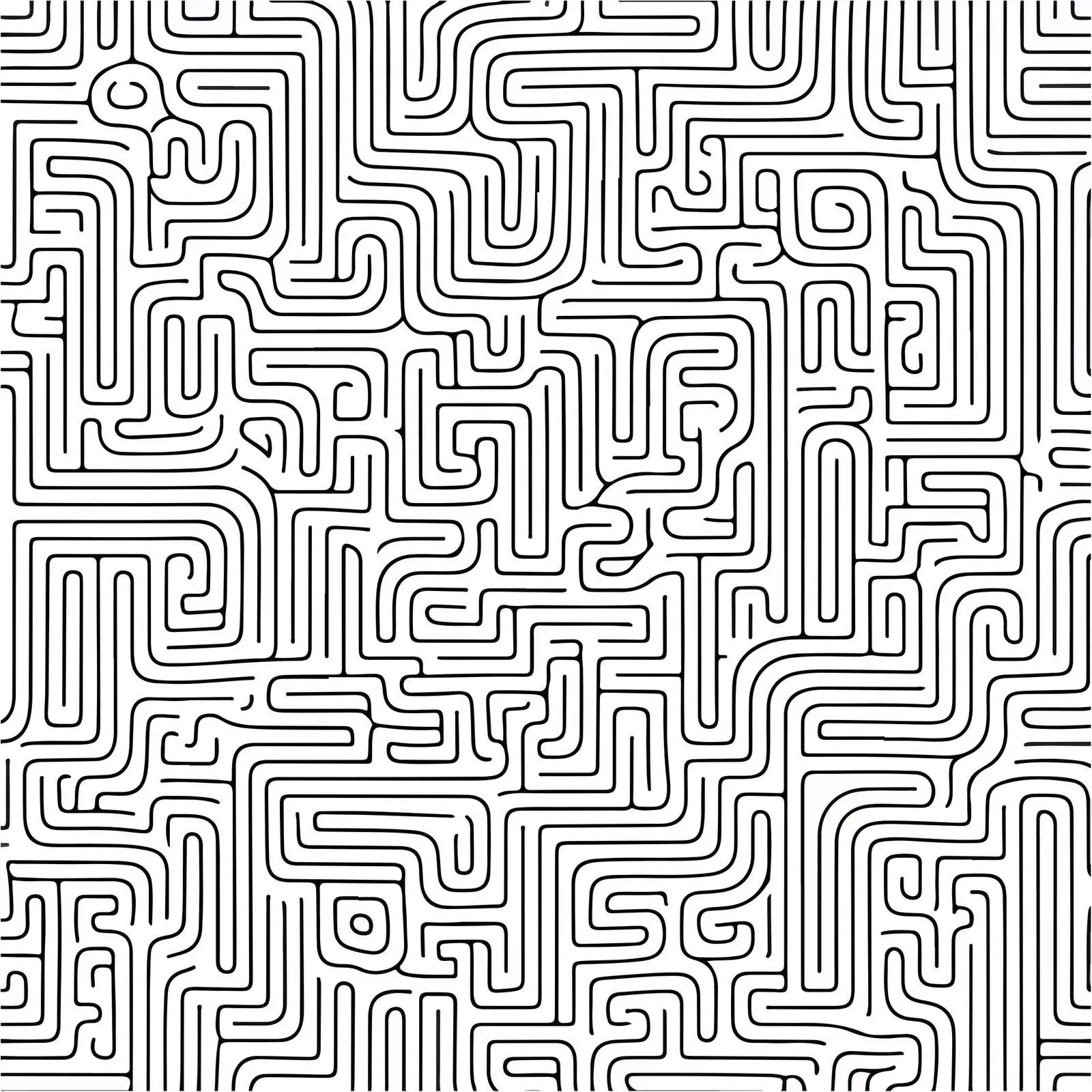 Abstract Maze Line Art — free download from Dotvec