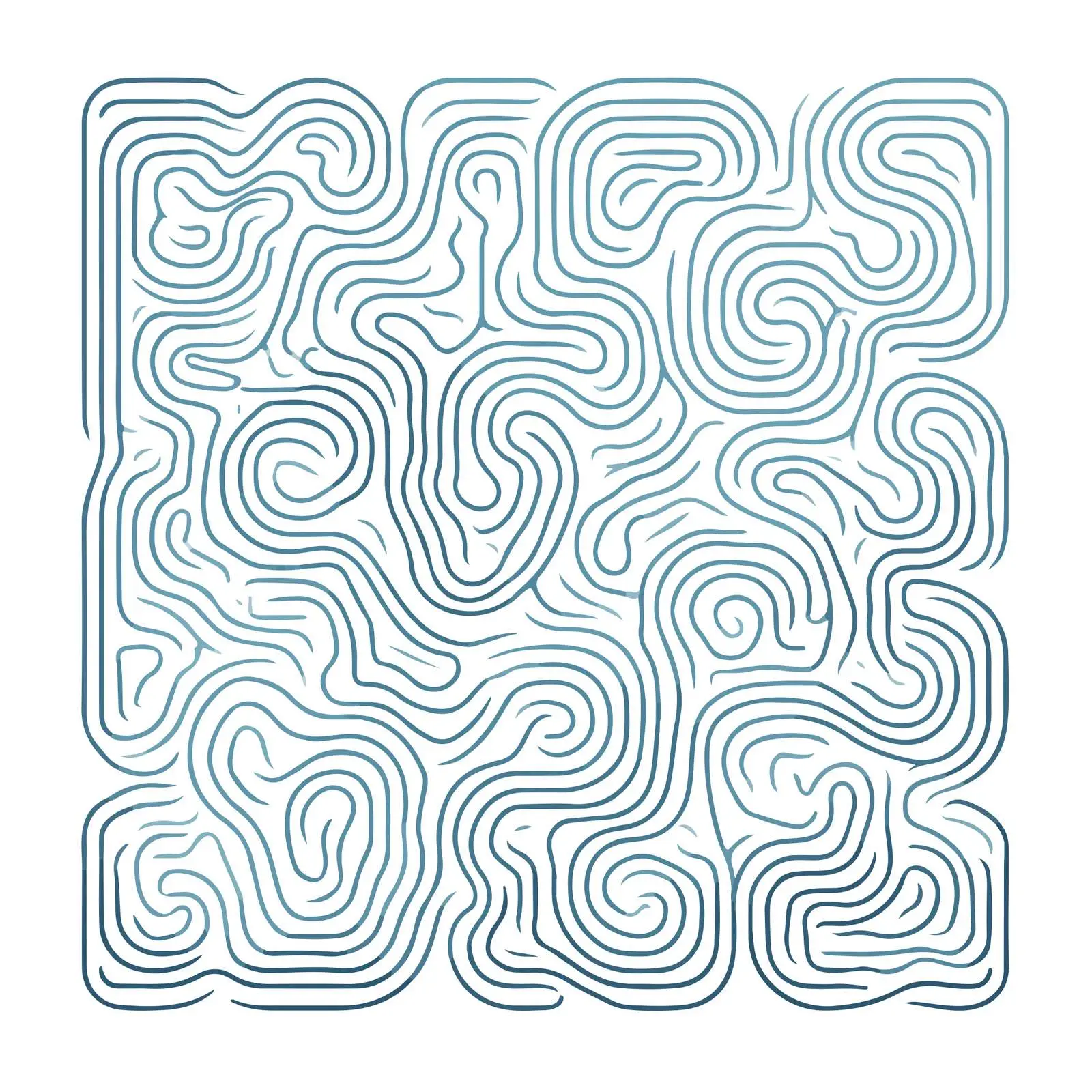 Abstract Maze-Like Line Art — free download from Dotvec