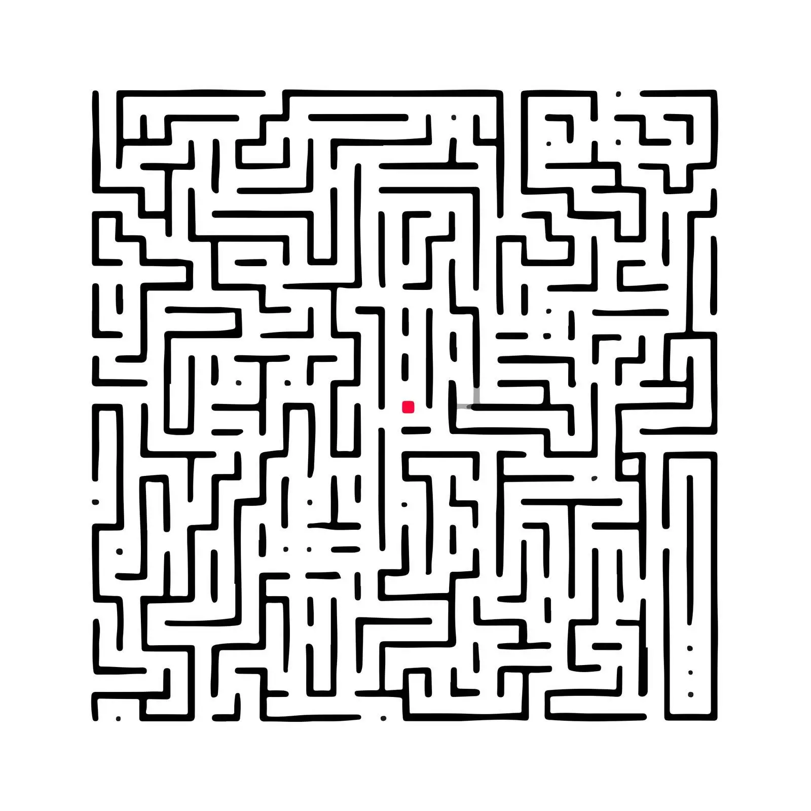 Abstract Maze-like Line Art — free download from Dotvec