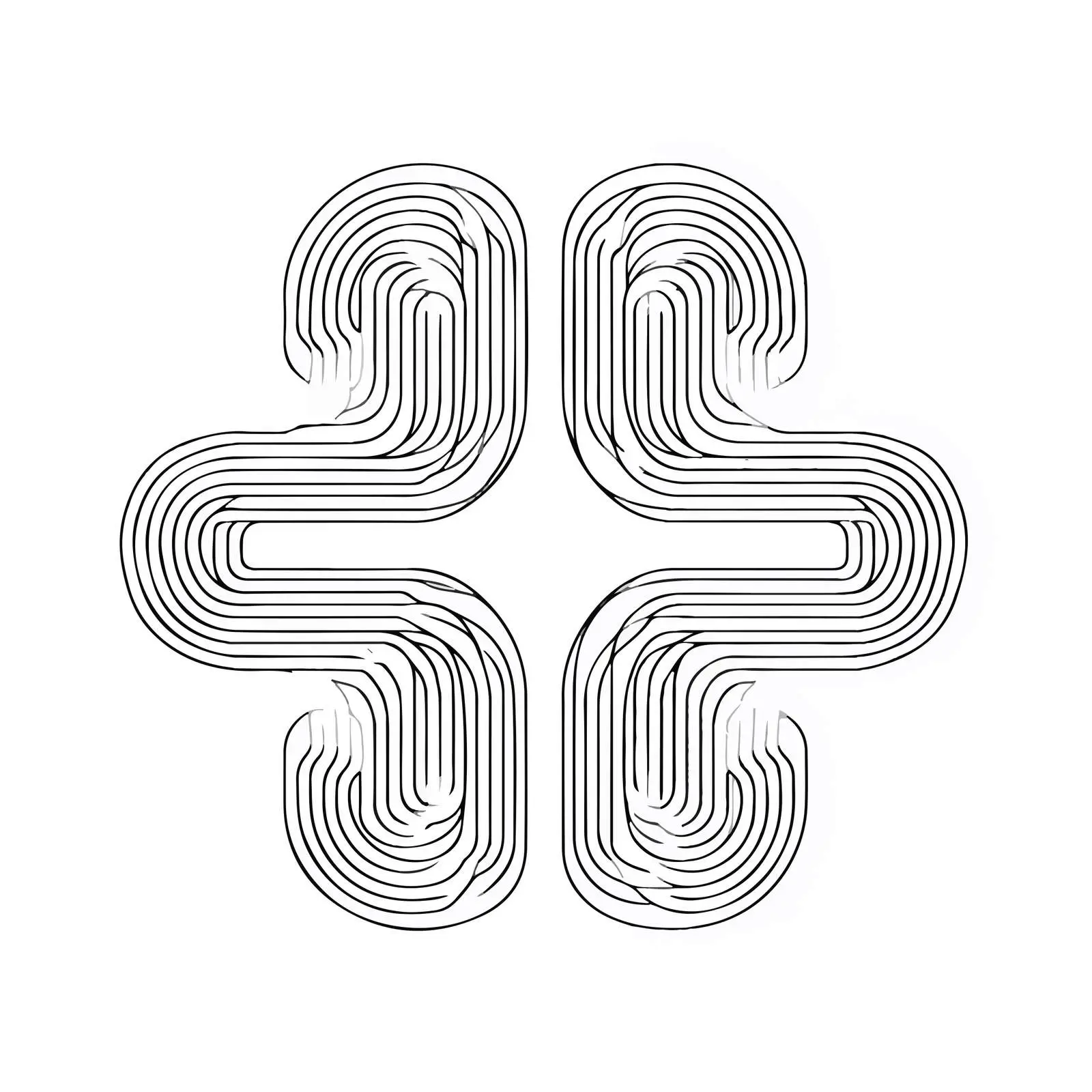 Minimal Geometric Line Pattern Art — free download from Dotvec