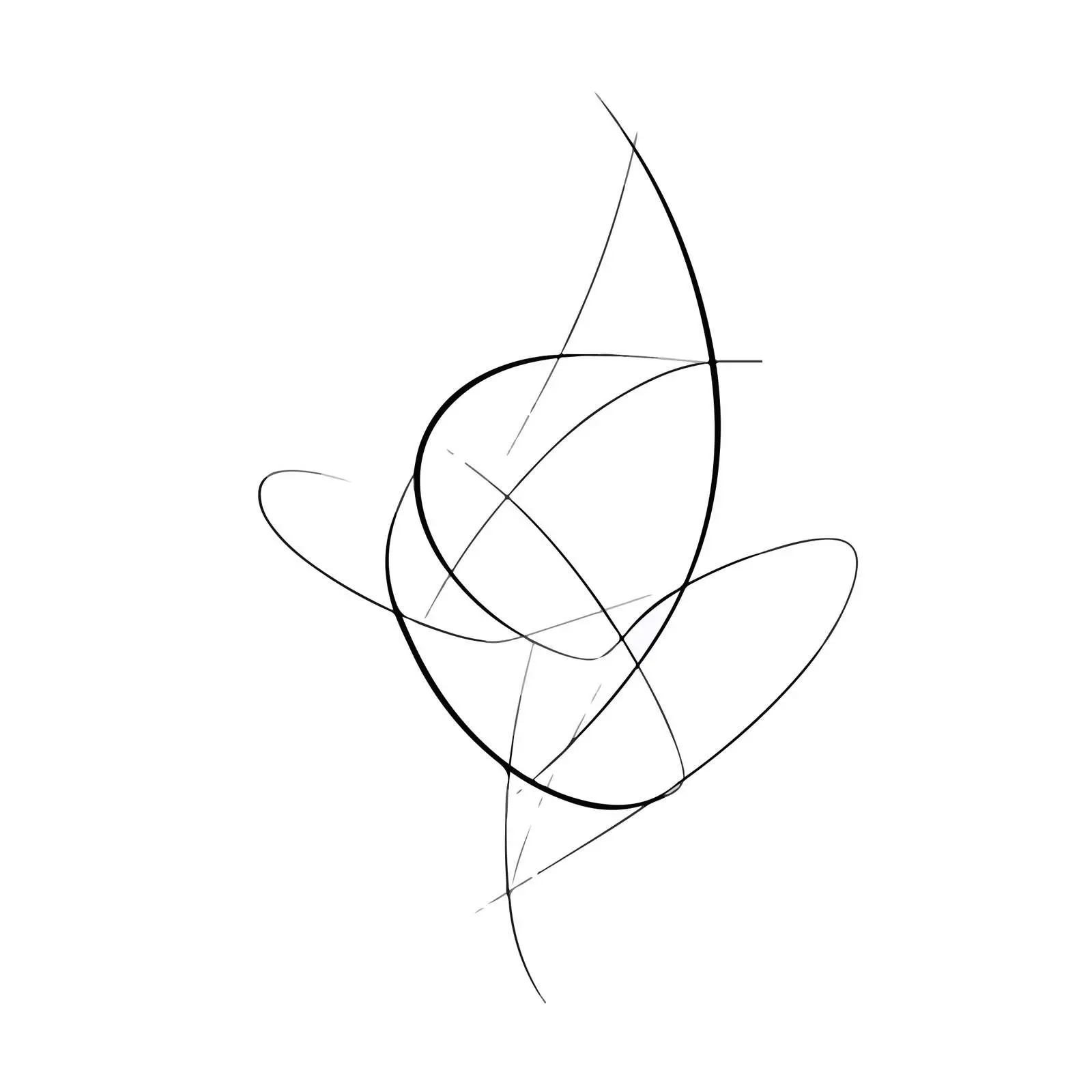 Elegant Overlapping Curved Lines Art — free download from Dotvec