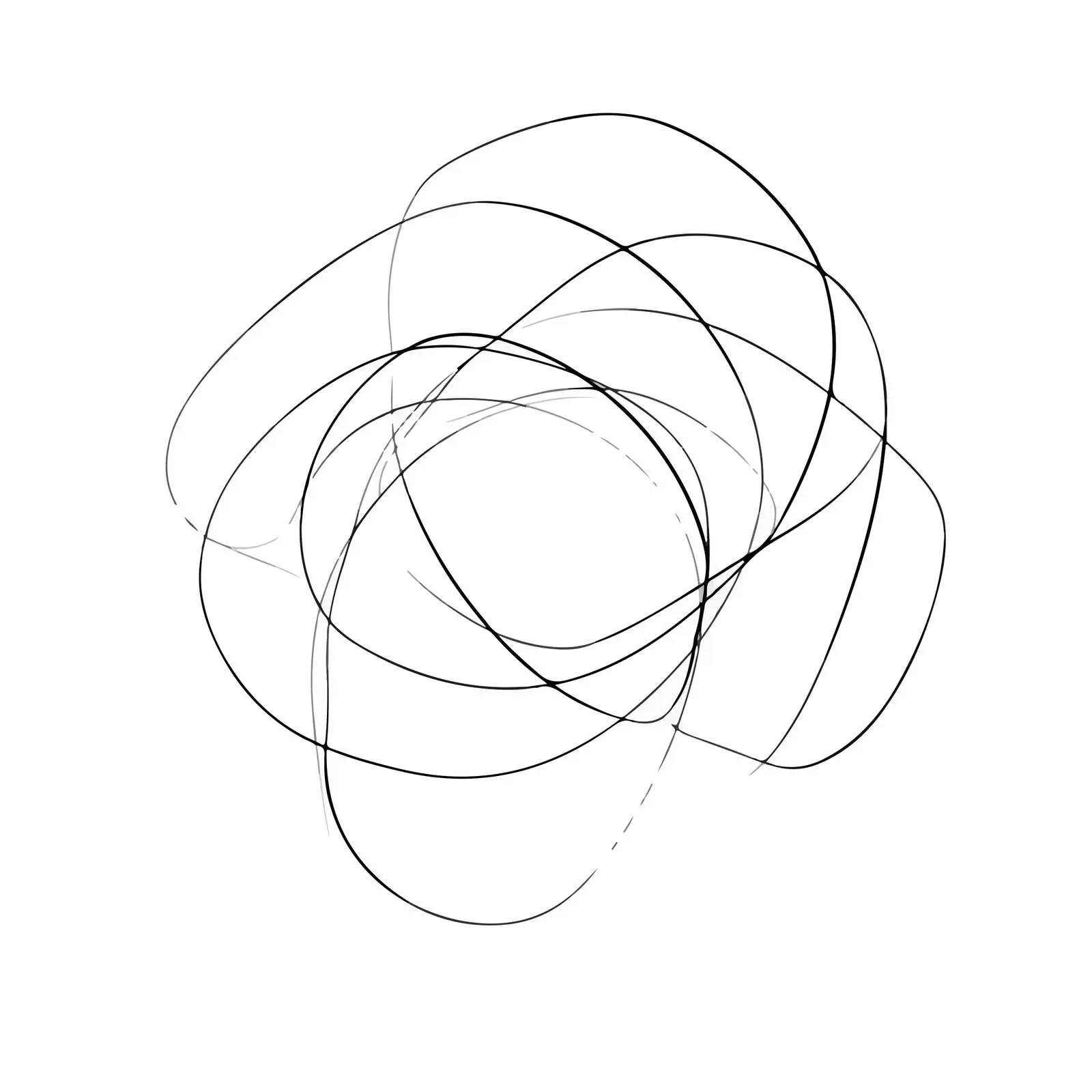 Abstract Curved Minimal Line Art — free download from Dotvec