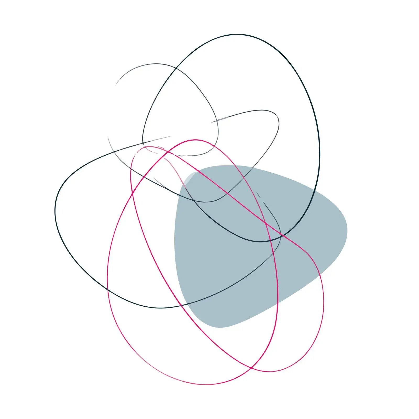 Abstract Curved Shapes Illustration — free download from Dotvec