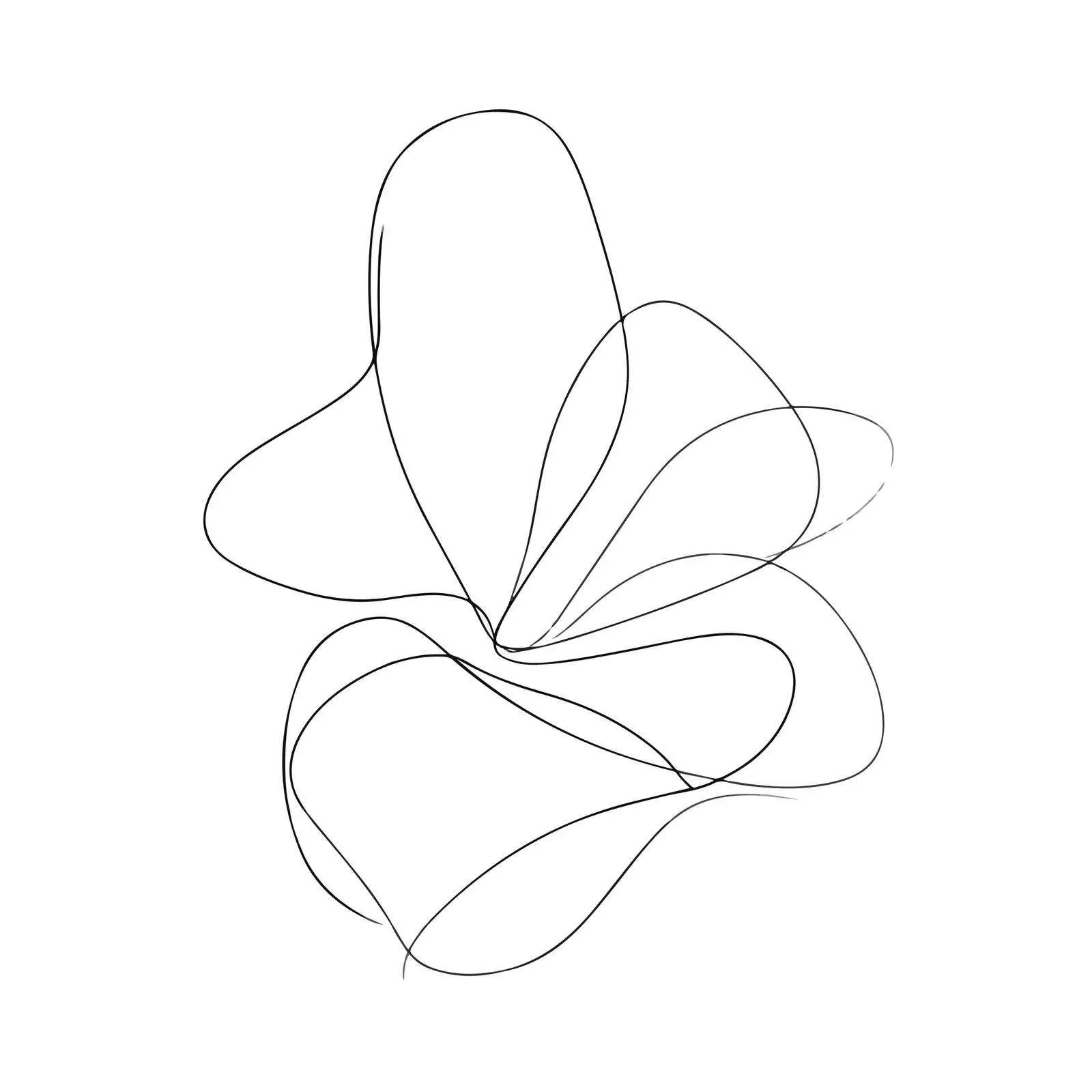 Minimal Curved Shapes Flow Art — free download from Dotvec