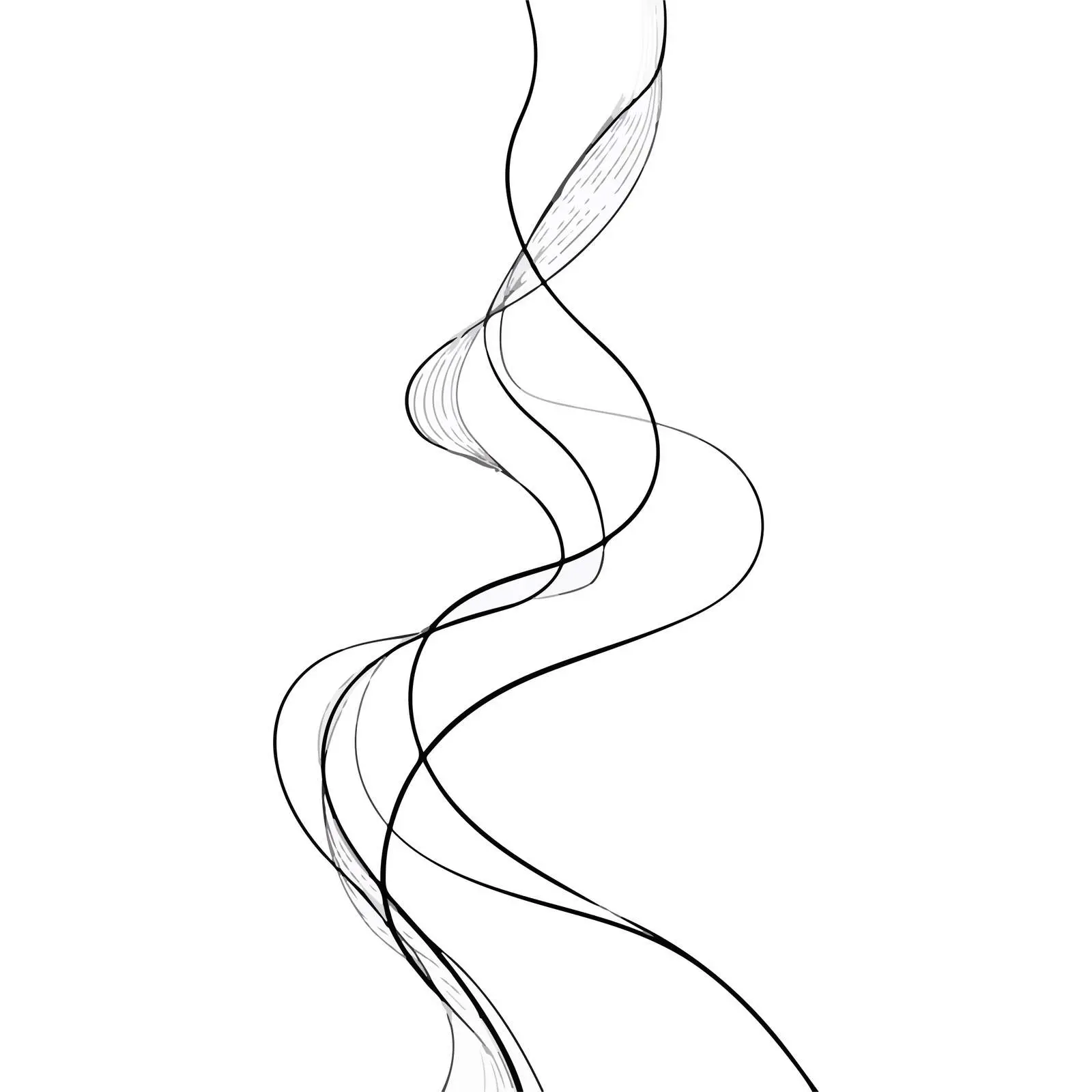 Elegant Curved Shapes Flow Art — free download from Dotvec