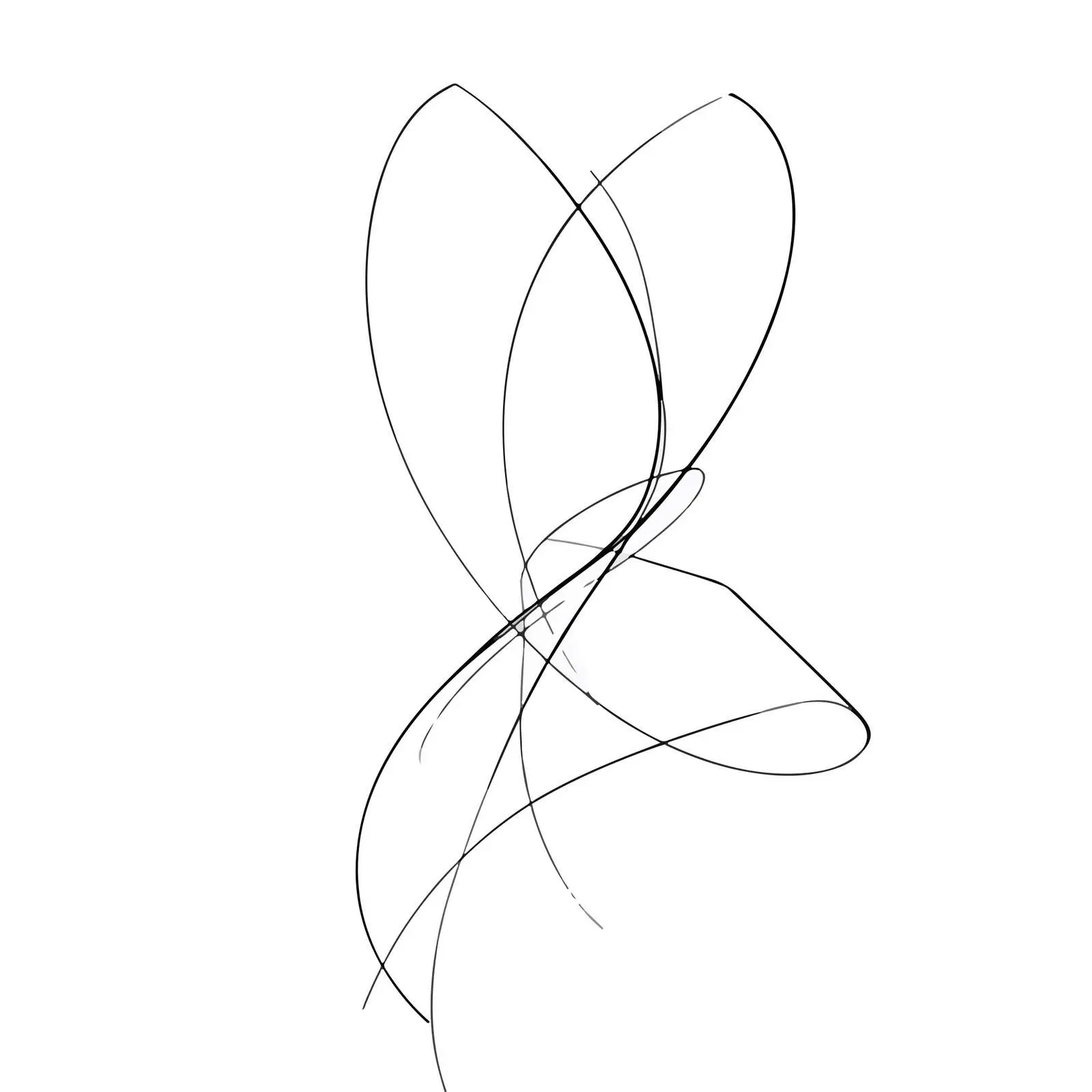 Elegant Overlapping Curved Line Art — free download from Dotvec