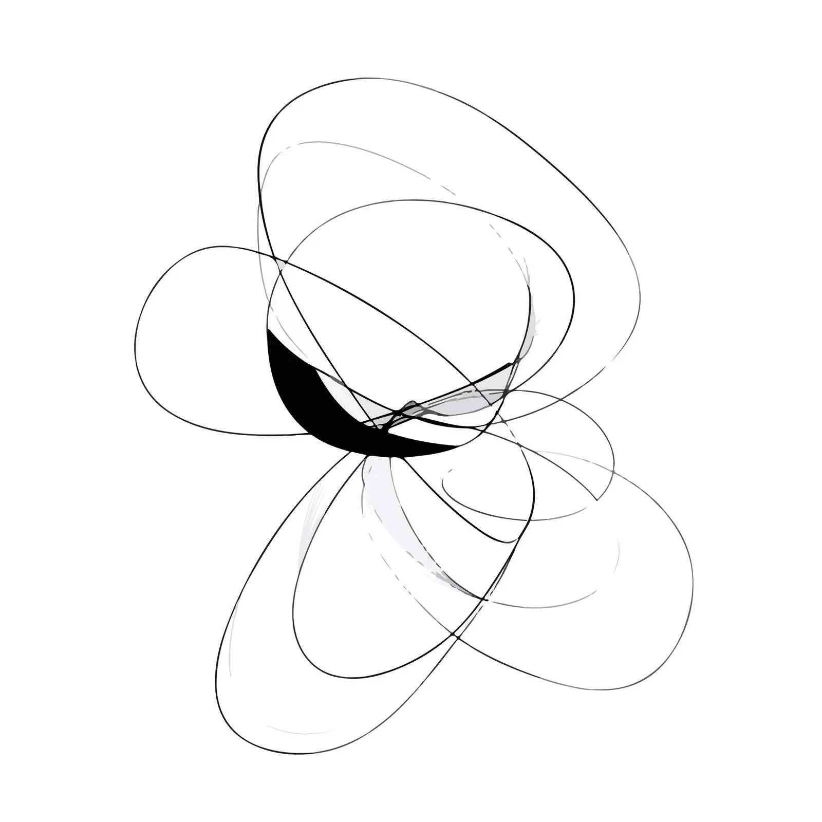 Elegant Curved Line Art Design — free download from Dotvec