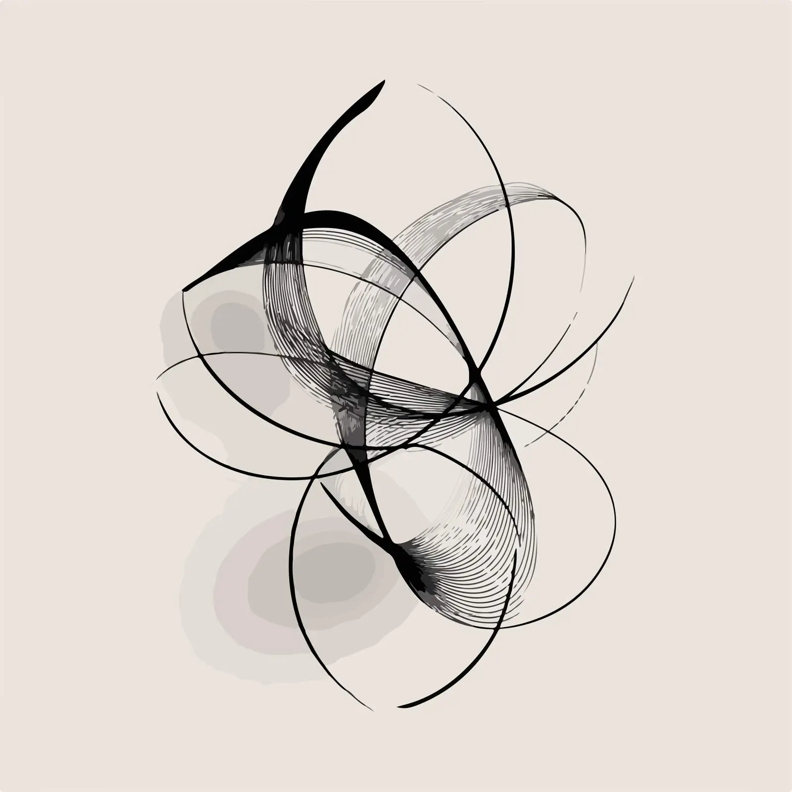 Minimal Curved Shapes Line Art — free download from Dotvec