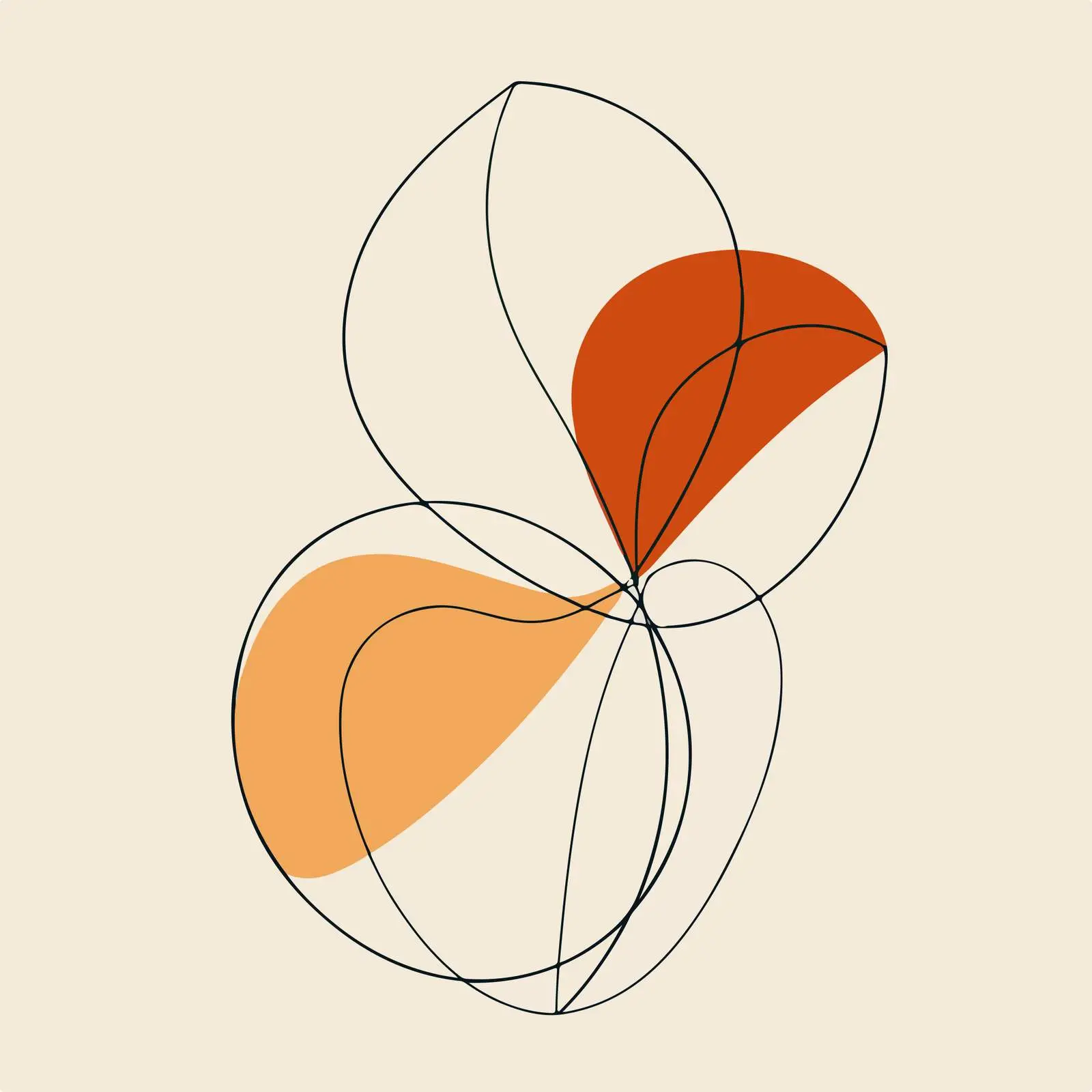 Elegant Abstract Line Art Design — free download from Dotvec