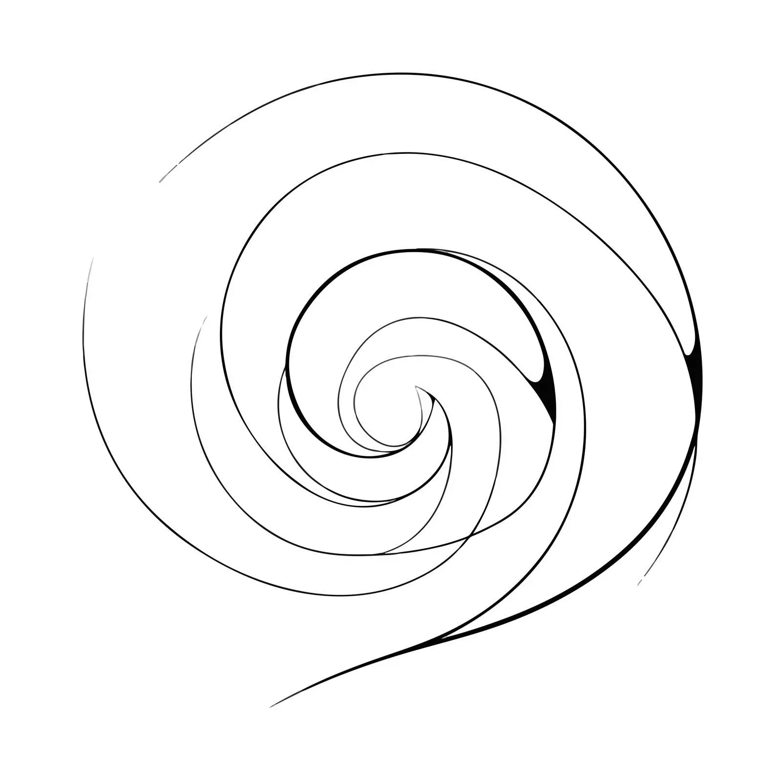 Abstract Spiral Line Art — free download from Dotvec