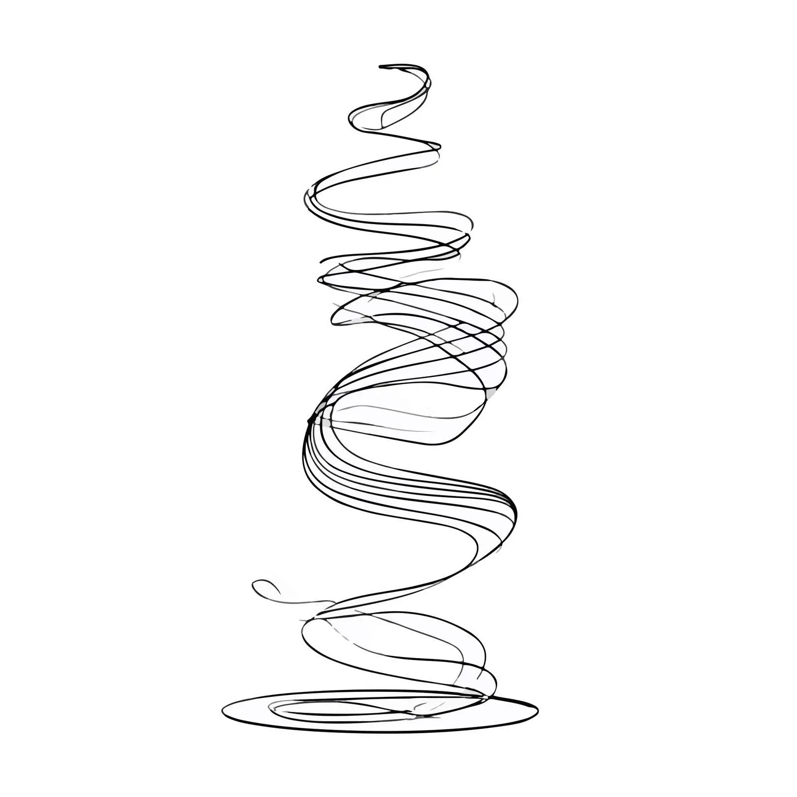 Spiral Abstract Line Art — free download from Dotvec