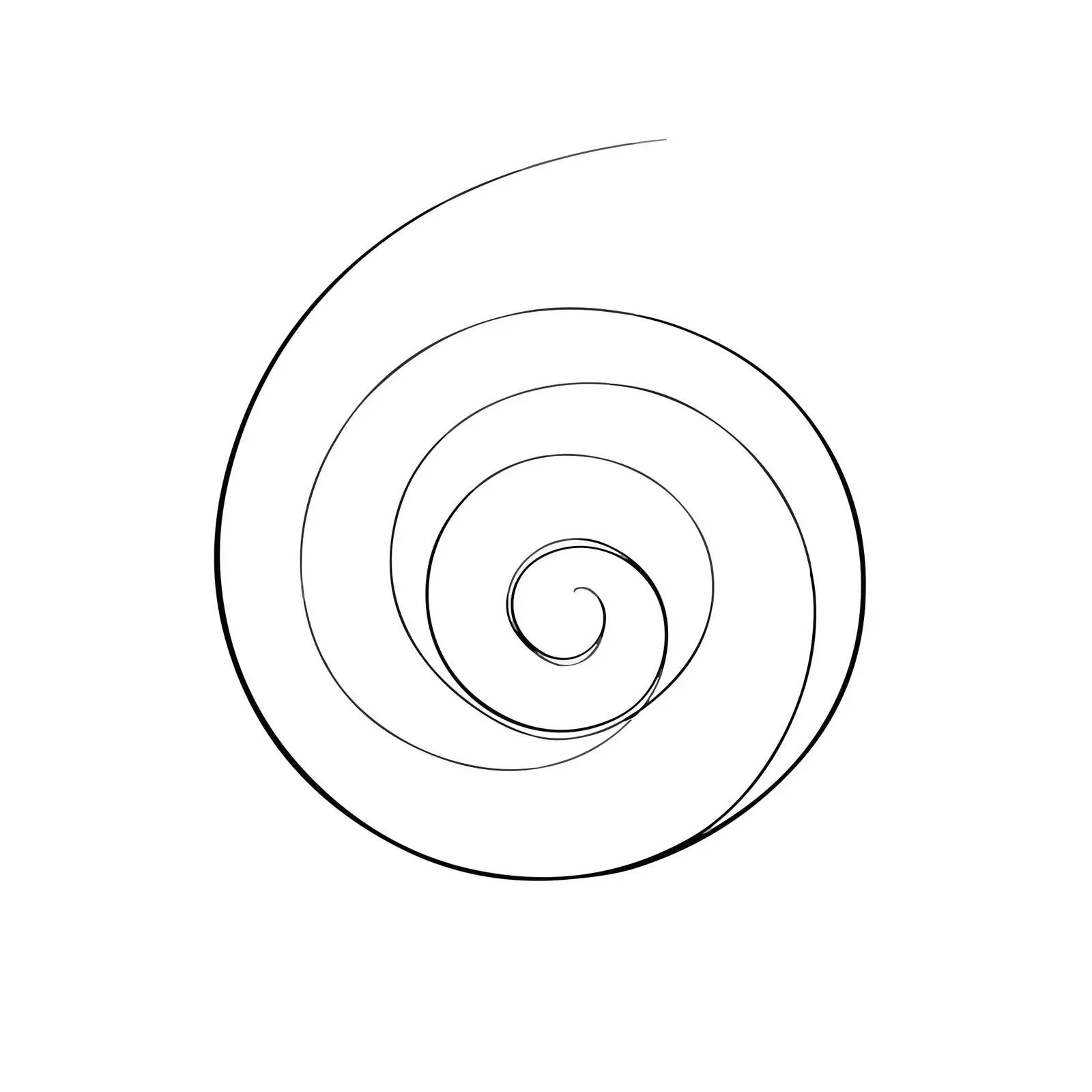 Elegant Spiral Line Art Design — free download from Dotvec
