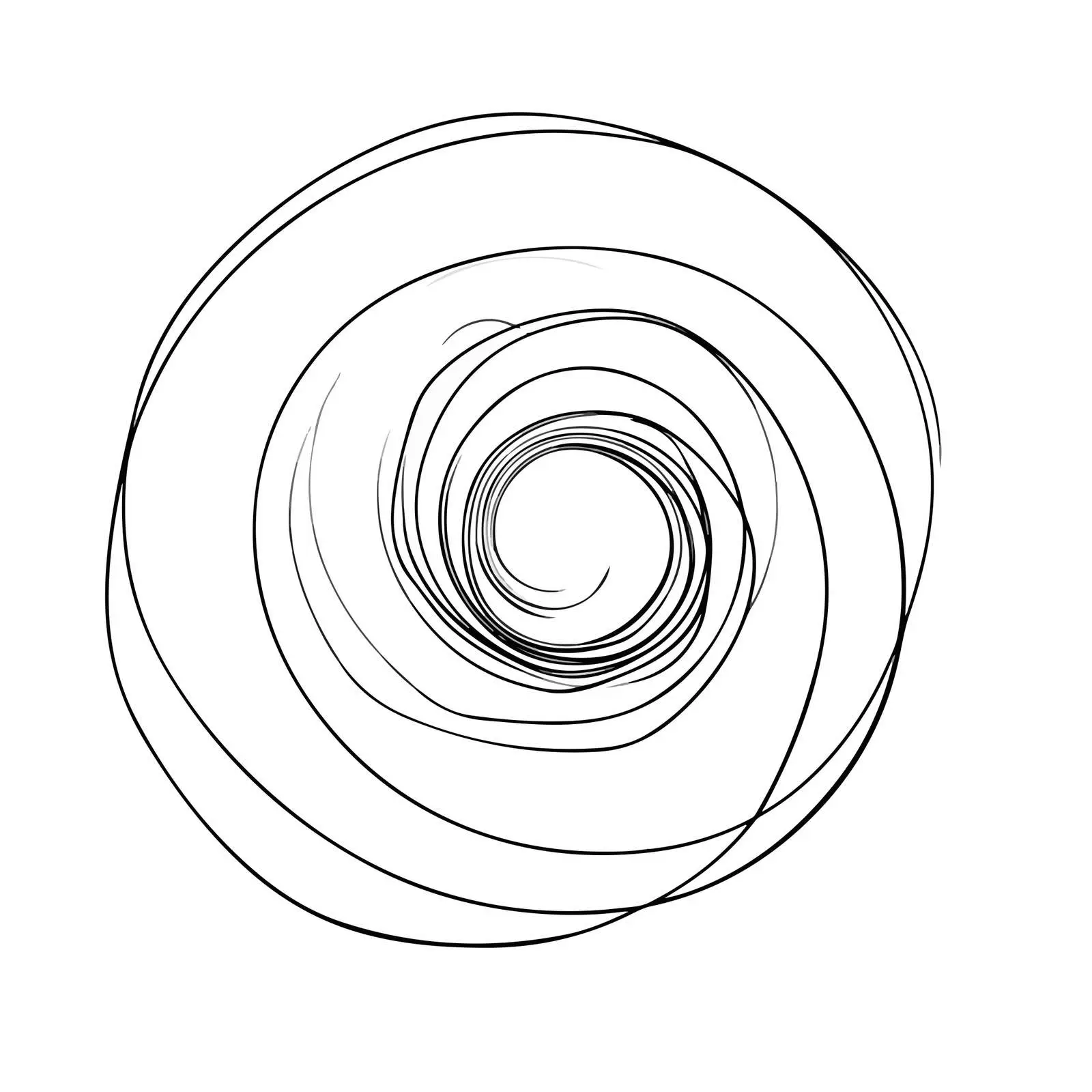 Minimal Spiral Line Art Design — free download from Dotvec