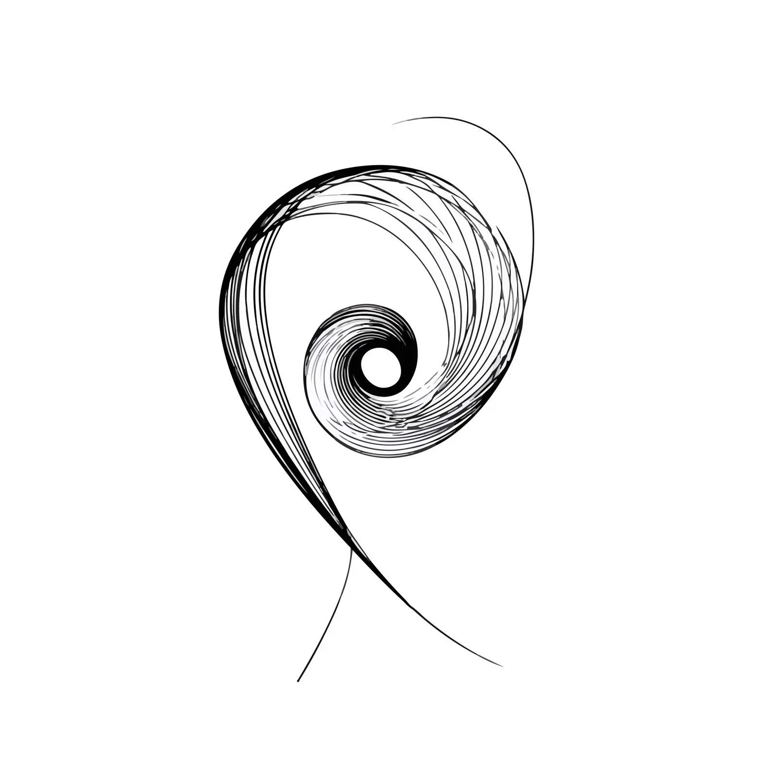 Spiral Line Art Design — free download from Dotvec