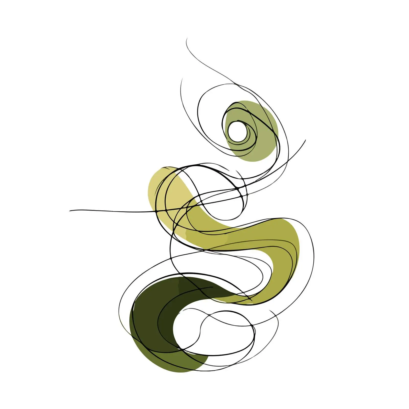 Spiral Flow Line Art — free download from Dotvec