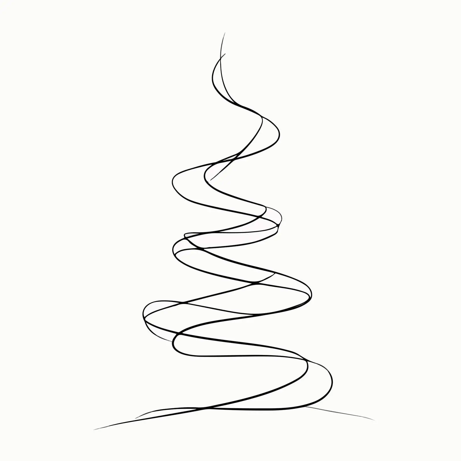 Spiral Minimal Line Art — free download from Dotvec