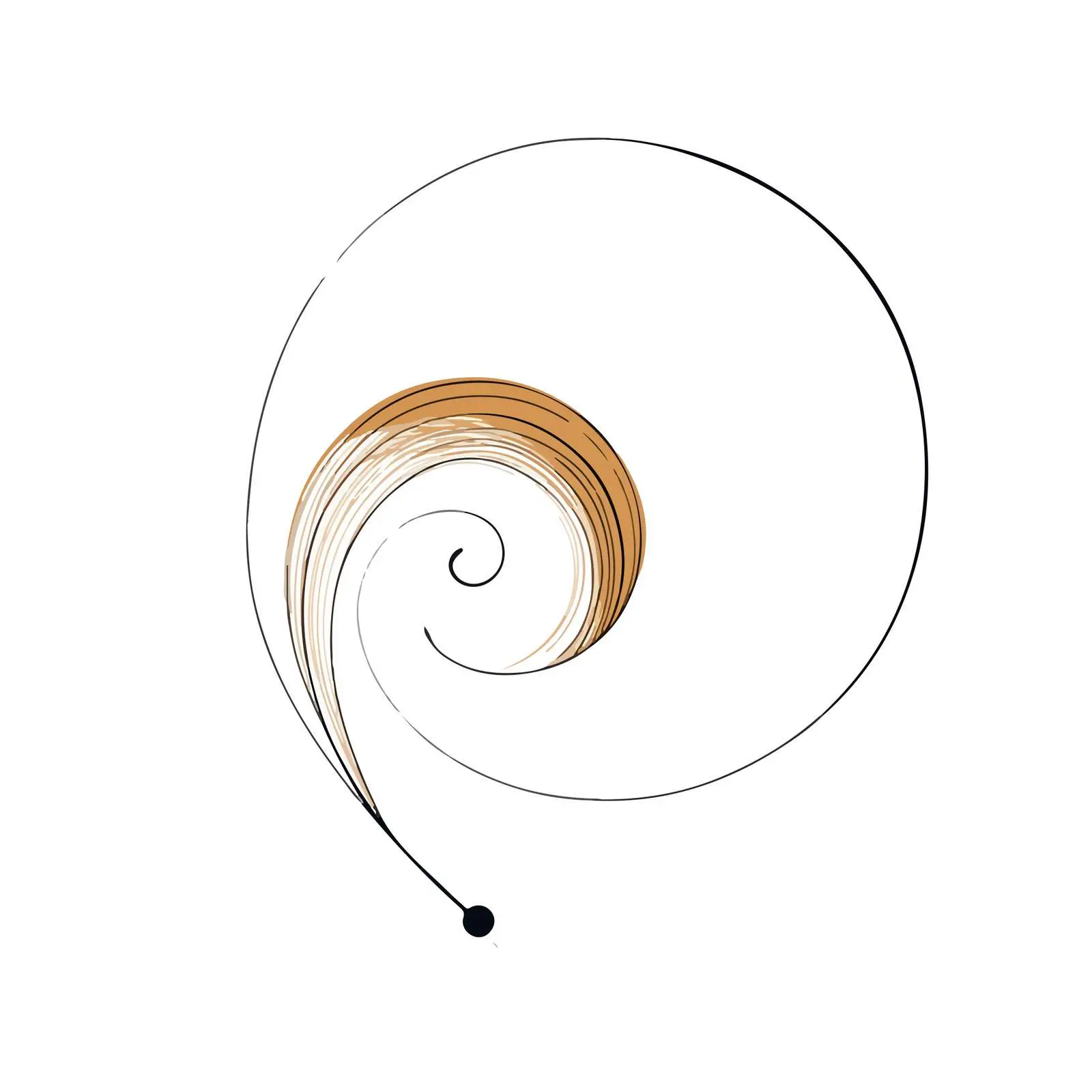 Spiral Line Art — free download from Dotvec