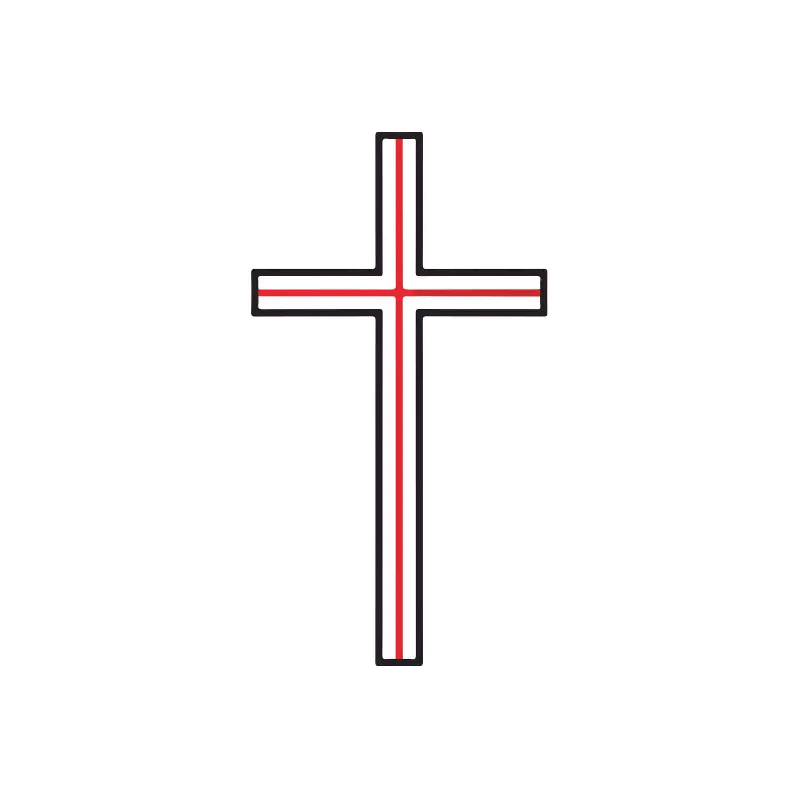 Minimal Cross Vector Art — free download from Dotvec