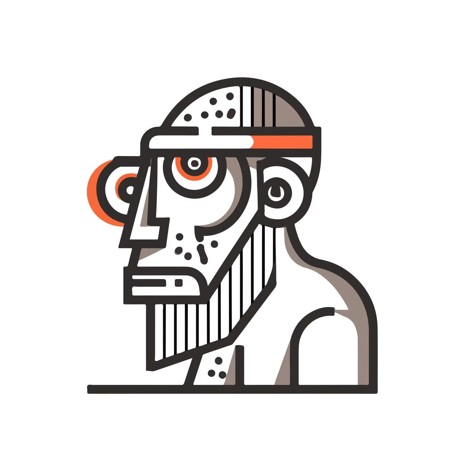 Cyclops Line Art Illustration — free download from Dotvec