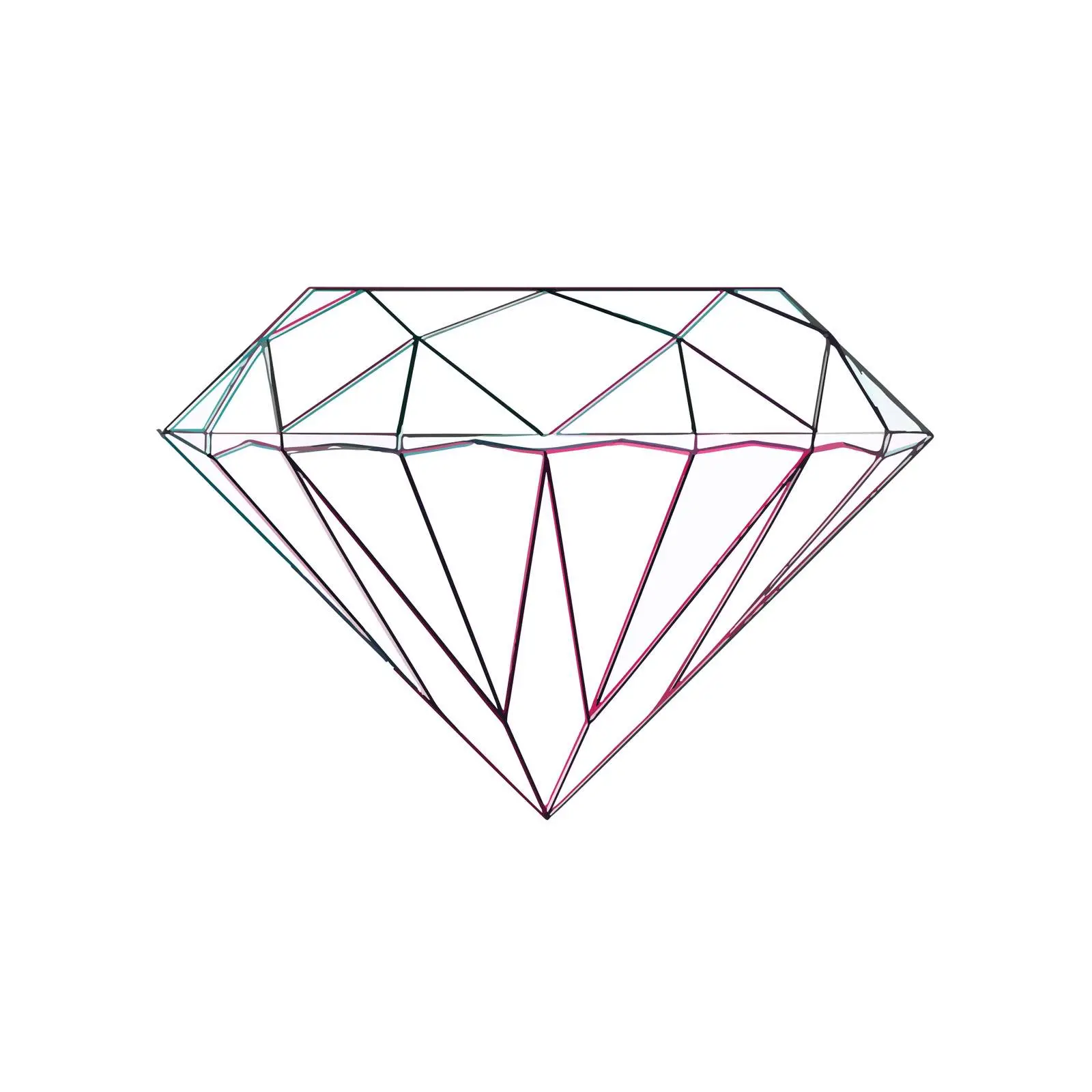 Minimal Diamond Line Art Vector Illustration — free download from Dotvec