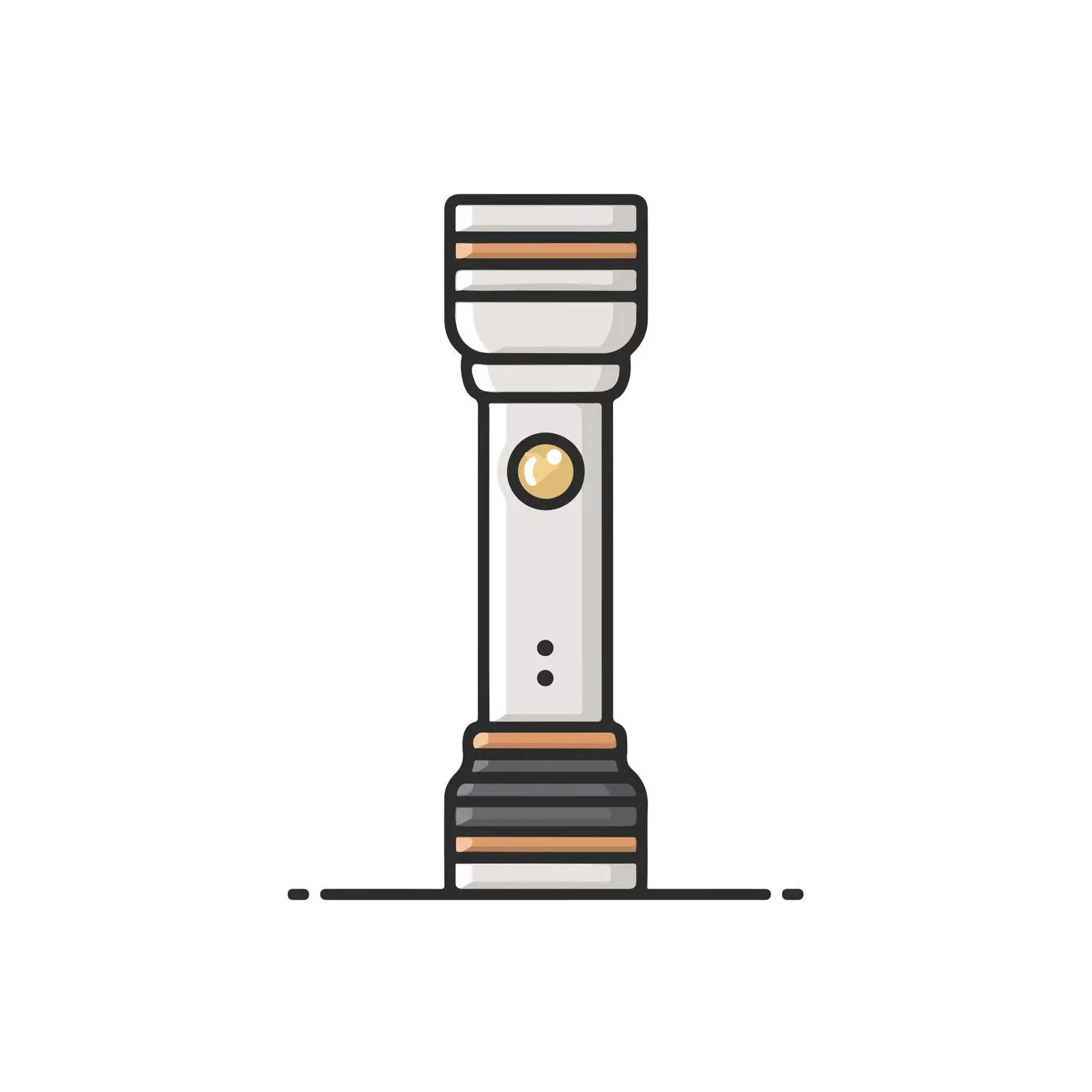 Minimal Flashlight Line Art Vector — free download from Dotvec