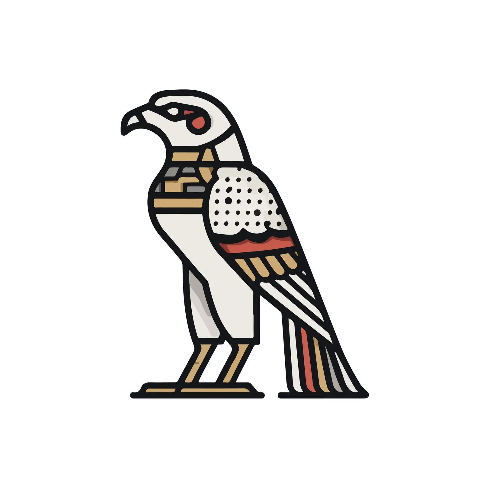Minimal Horus Line Art Vector Illustration – free horus image from Dotvec