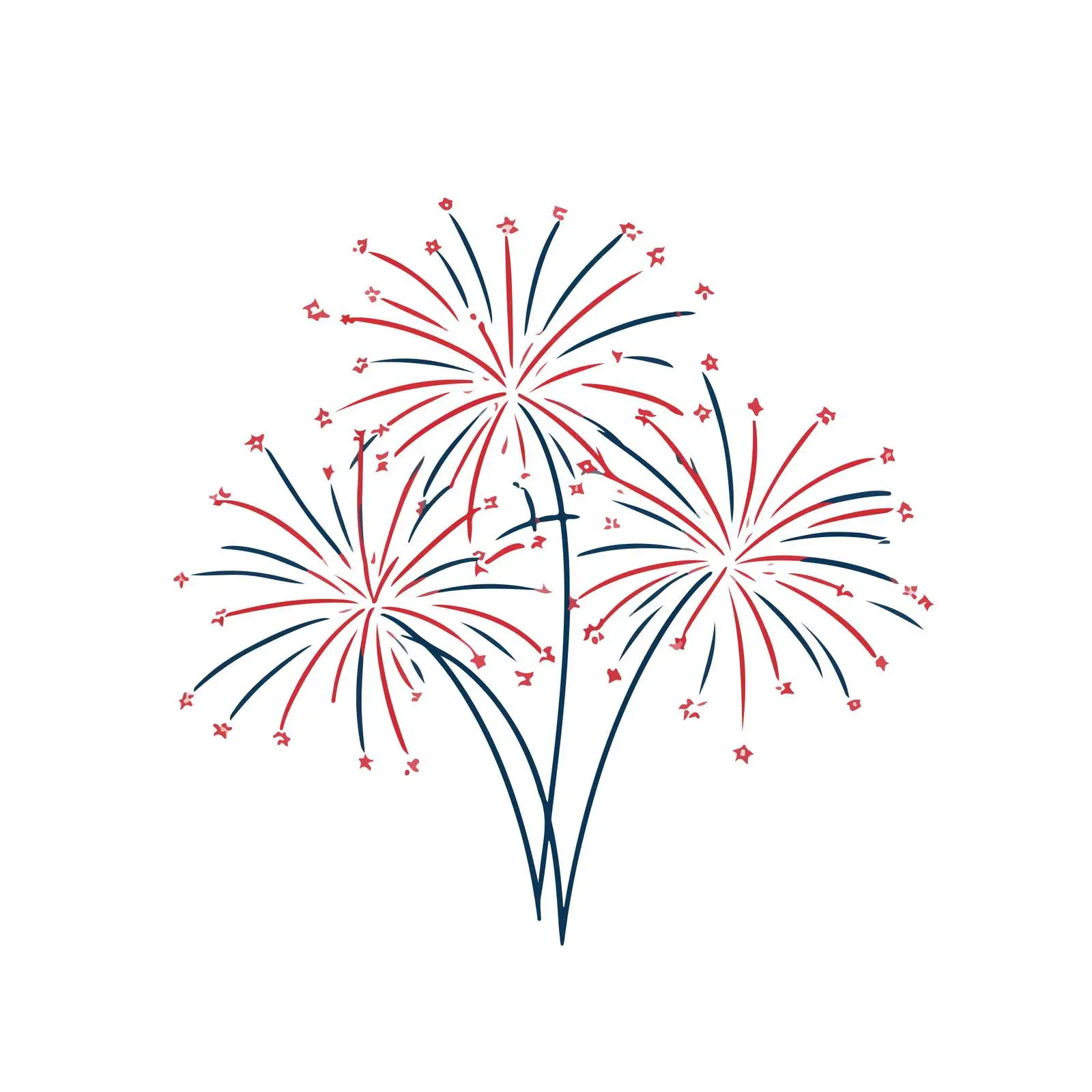 Independence Day Fireworks Vector Illustration — free download from Dotvec