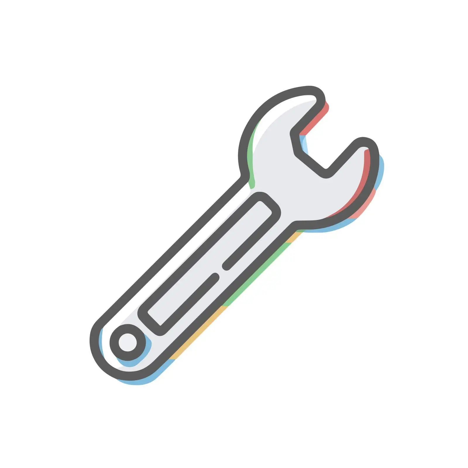 Minimal Spanner Vector Art — free download from Dotvec