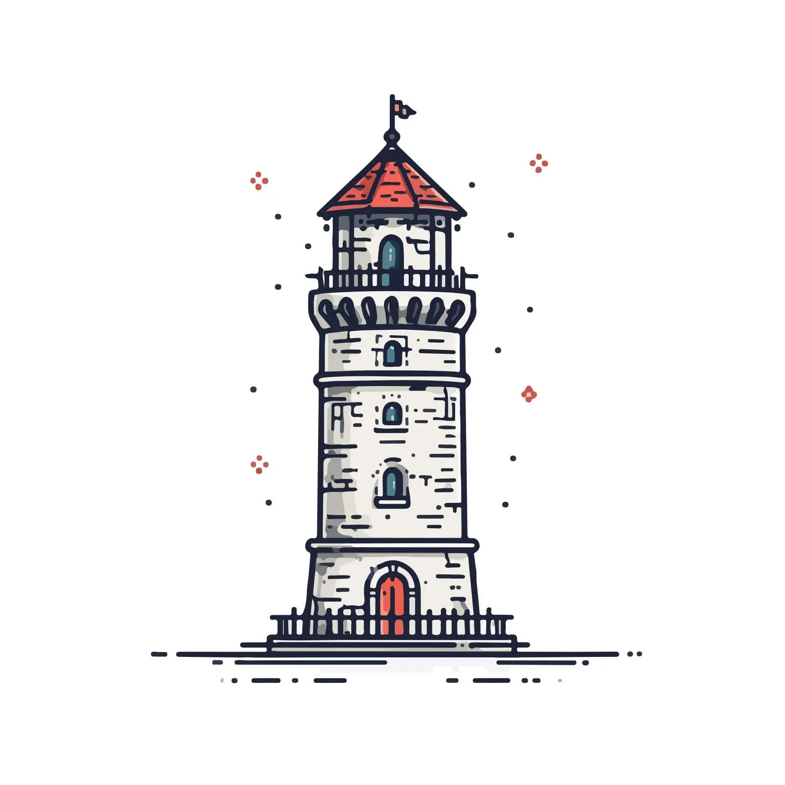 Tower Vector Art — free download from Dotvec