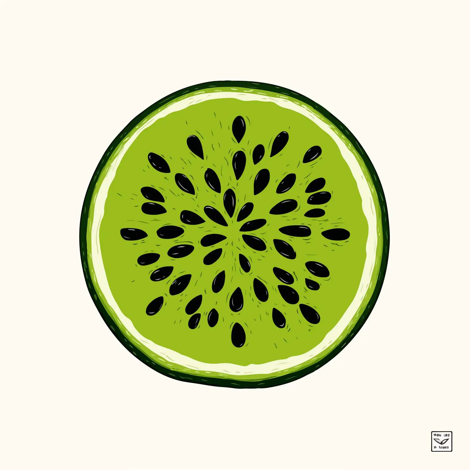 Watermelon Line Art Vector Illustration — free download from Dotvec