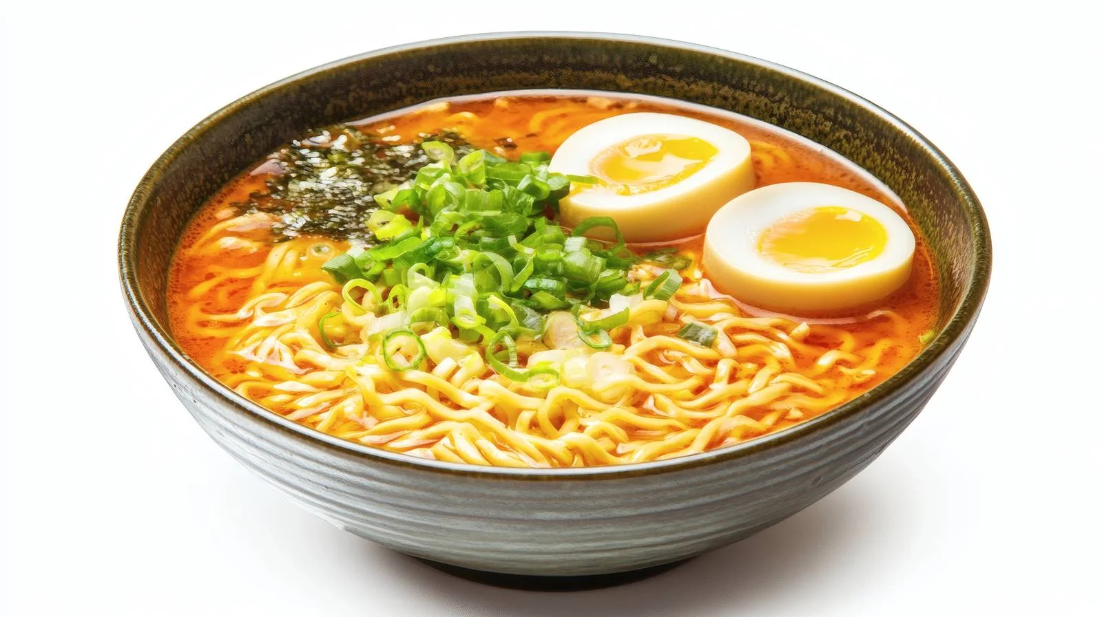 Traditional Miso Ramen Soup on White — free download from Dotvec