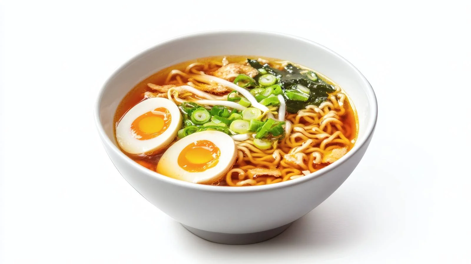 Traditional Miso Ramen Soup on White — free download from Dotvec