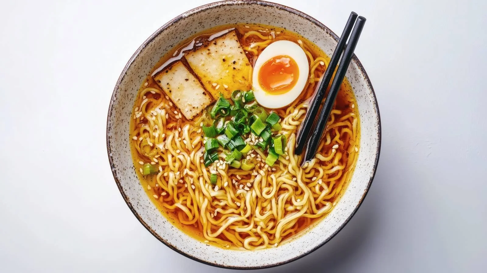Traditional Miso Ramen Soup on White — free download from Dotvec