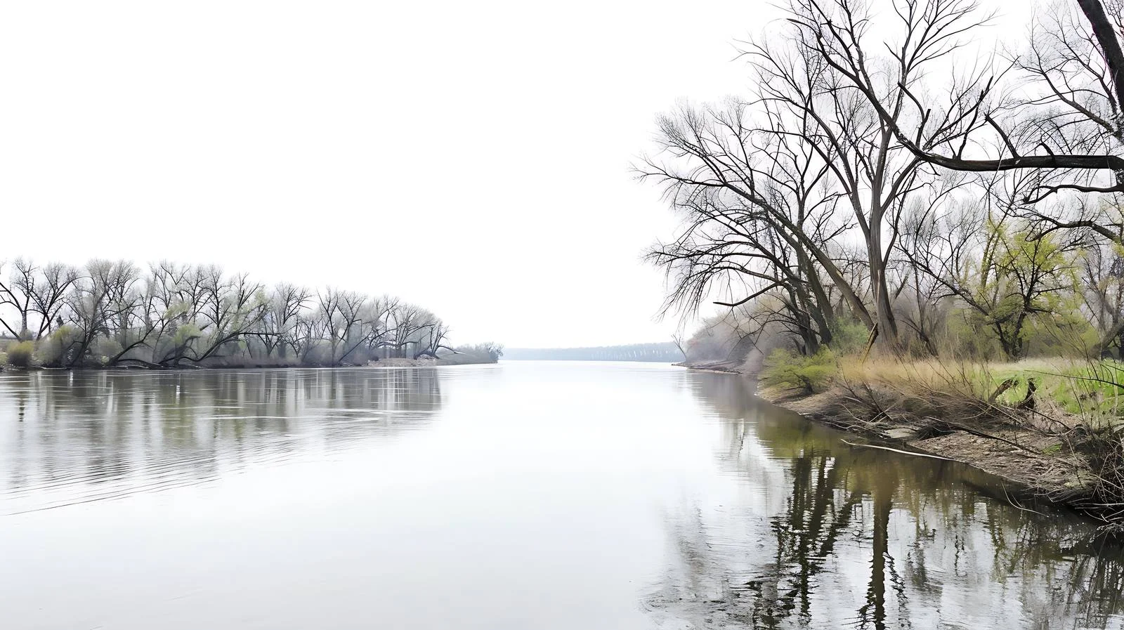 Tranquil Mississippi River in Spring, Iowa — free download from Dotvec