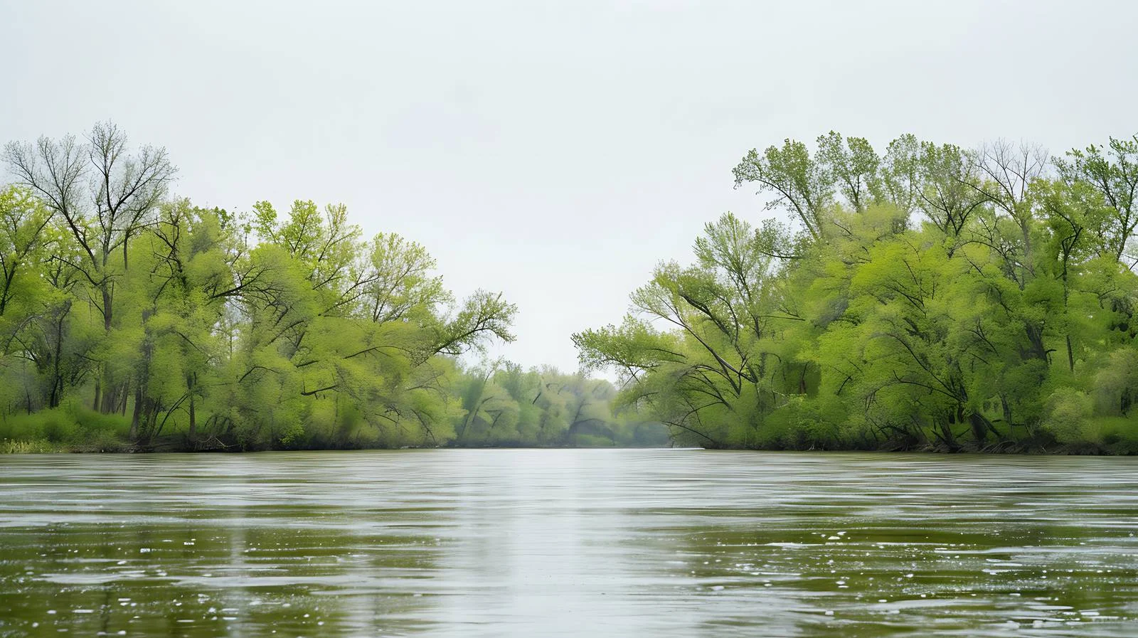 Serene Mississippi River in Iowa Spring View — free download from Dotvec