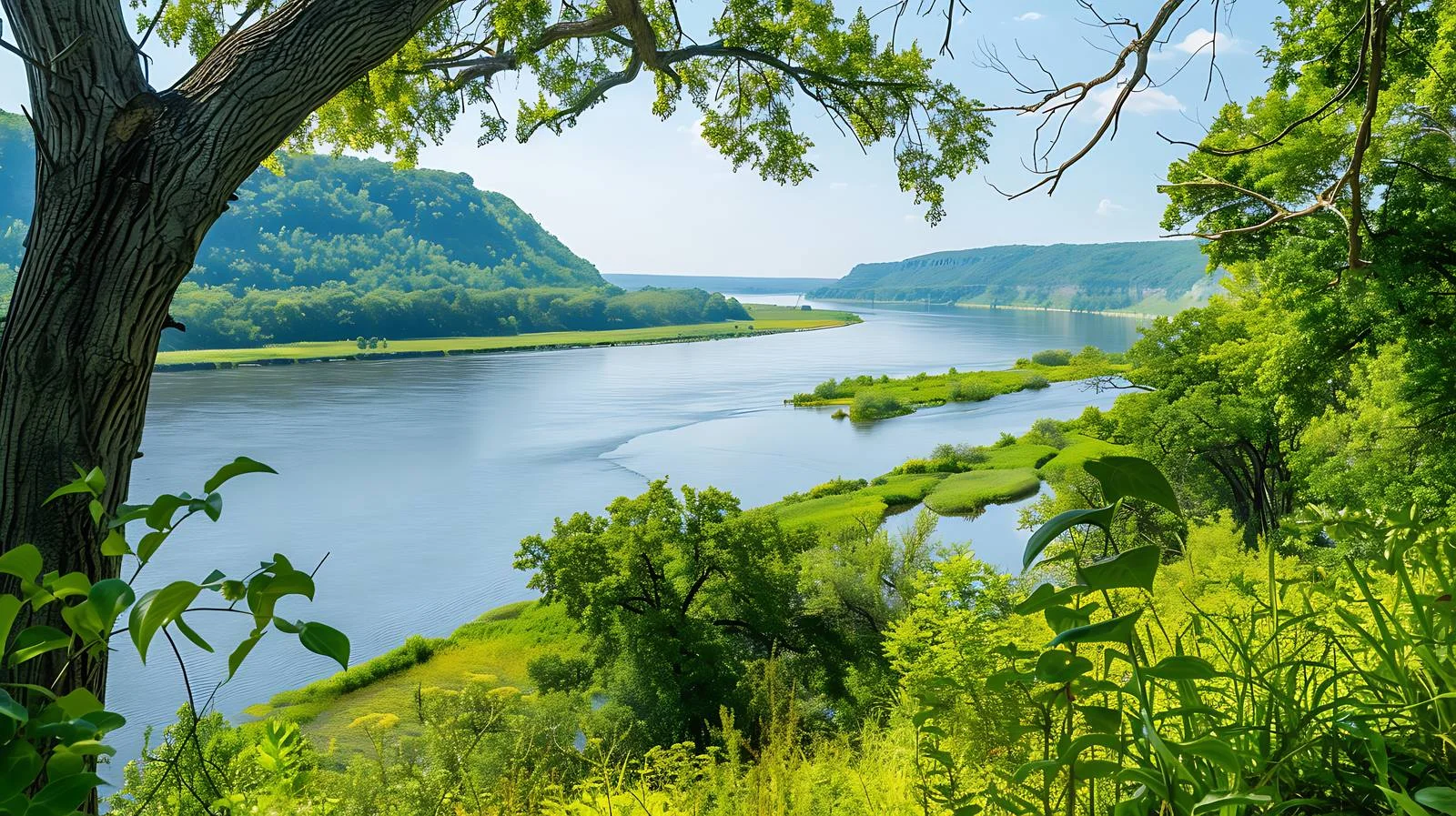 Scenic Mississippi River Vista near Effigy Mound — free download from Dotvec