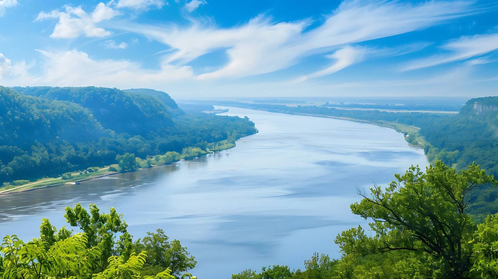 Spectacular Mississippi River Overlook near Effigy Mound — free download from Dotvec