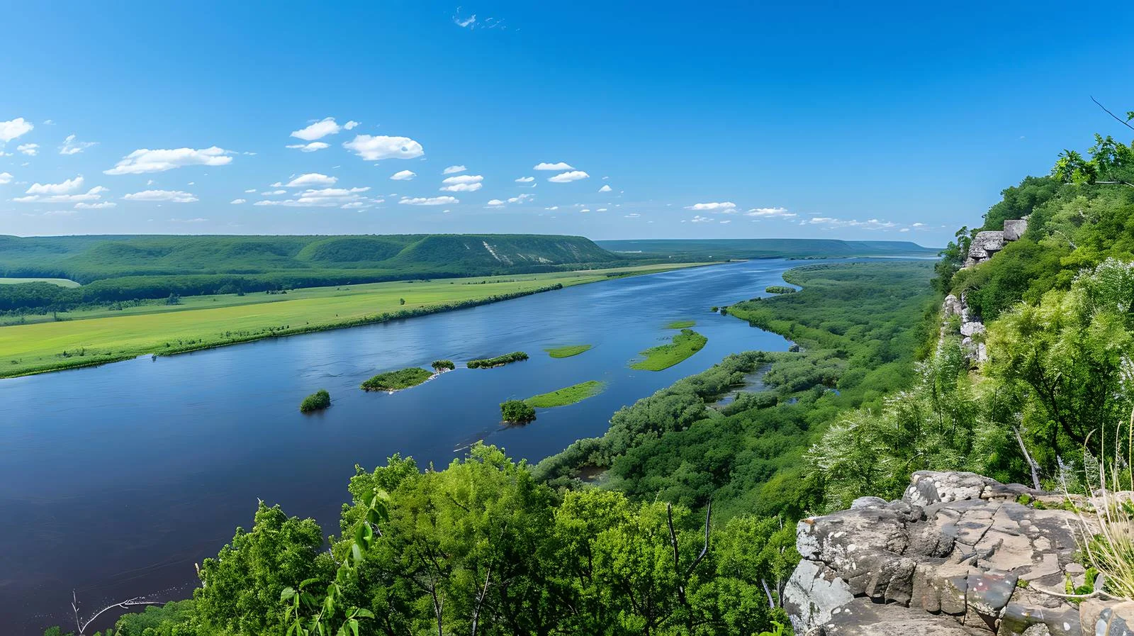 Scenic Mississippi River from Effigy Mound — free download from Dotvec